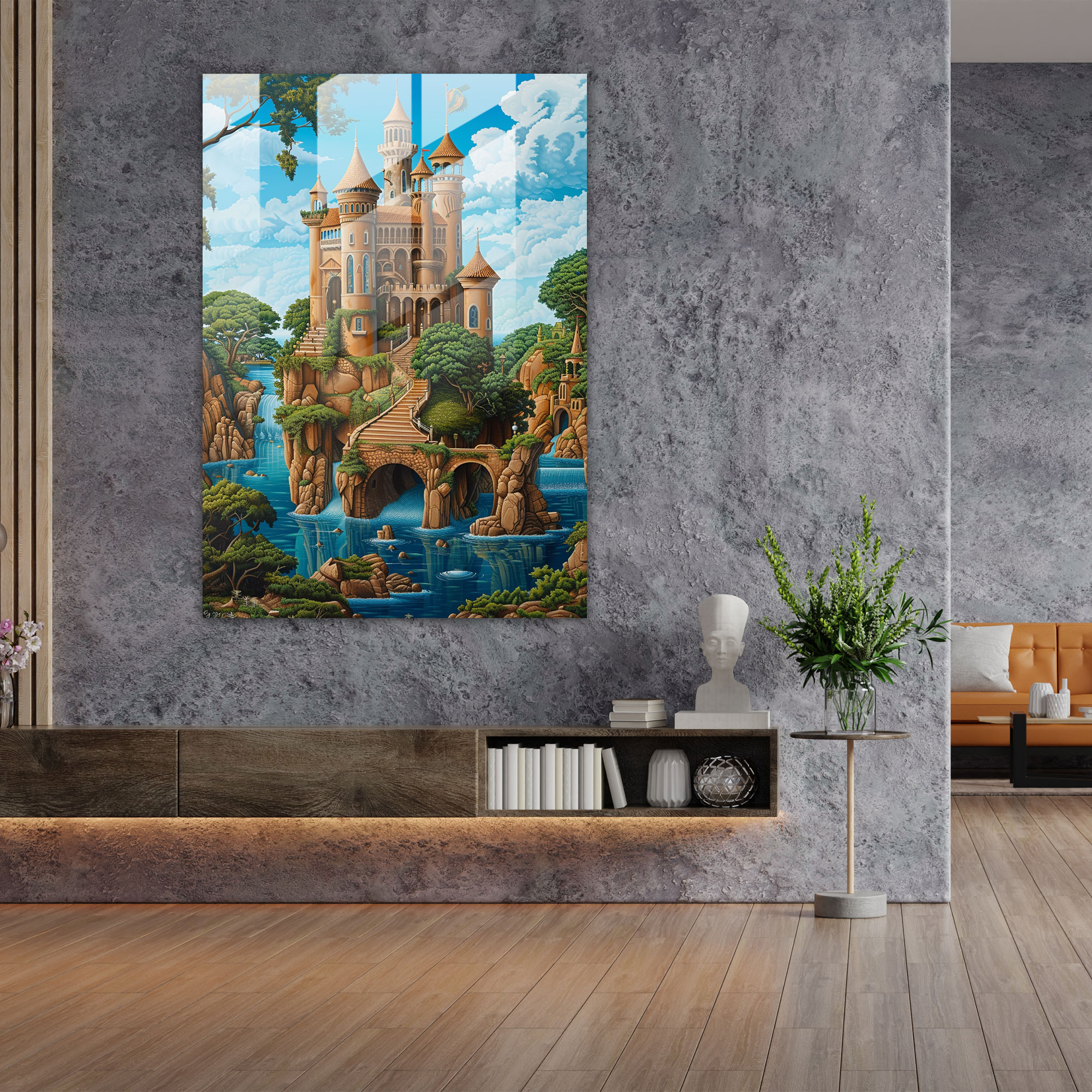 Klasizm ile Pop Sanat Cam Tablosu - Klasizm ve Pop Sanat Cam Sanatı Klasizm ile Pop Sanat Modern Sanat