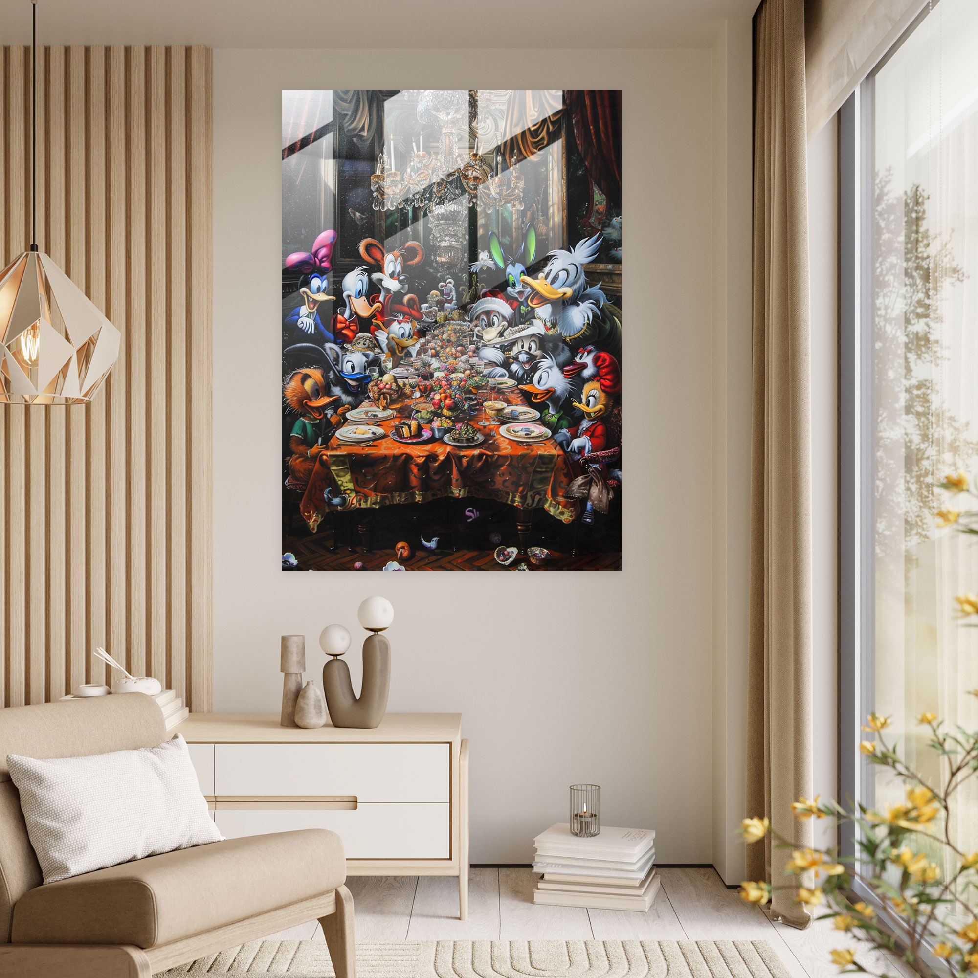 Pop Art Cam Sanatı ile Klasizm - Klasizm ve Pop Art Duvar Dekorasyonu Cam Duvar Sanatı
