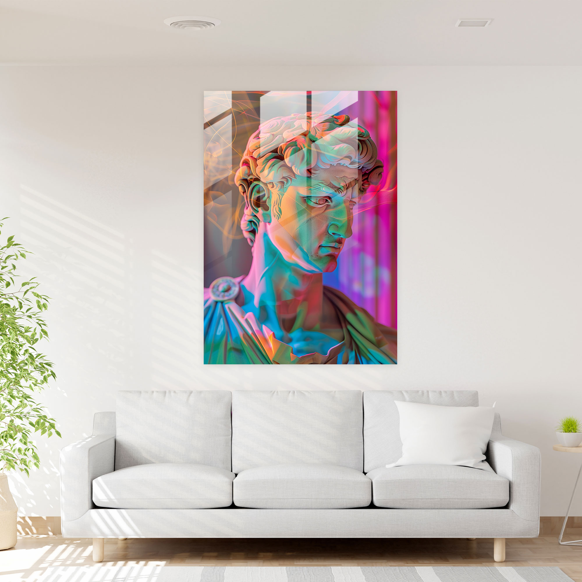 Klasizm ve Pop Art Cam Duvar Sanatı - Klasizm ve Pop Art Cam Sanat Ev Dekorasyonu