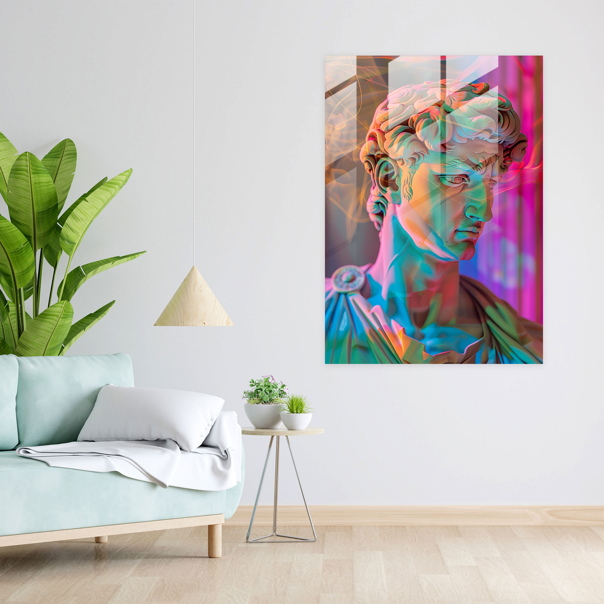 Klasizm ve Pop Art Cam Duvar Sanatı - Klasizm ve Pop Art Cam Sanat Ev Dekorasyonu