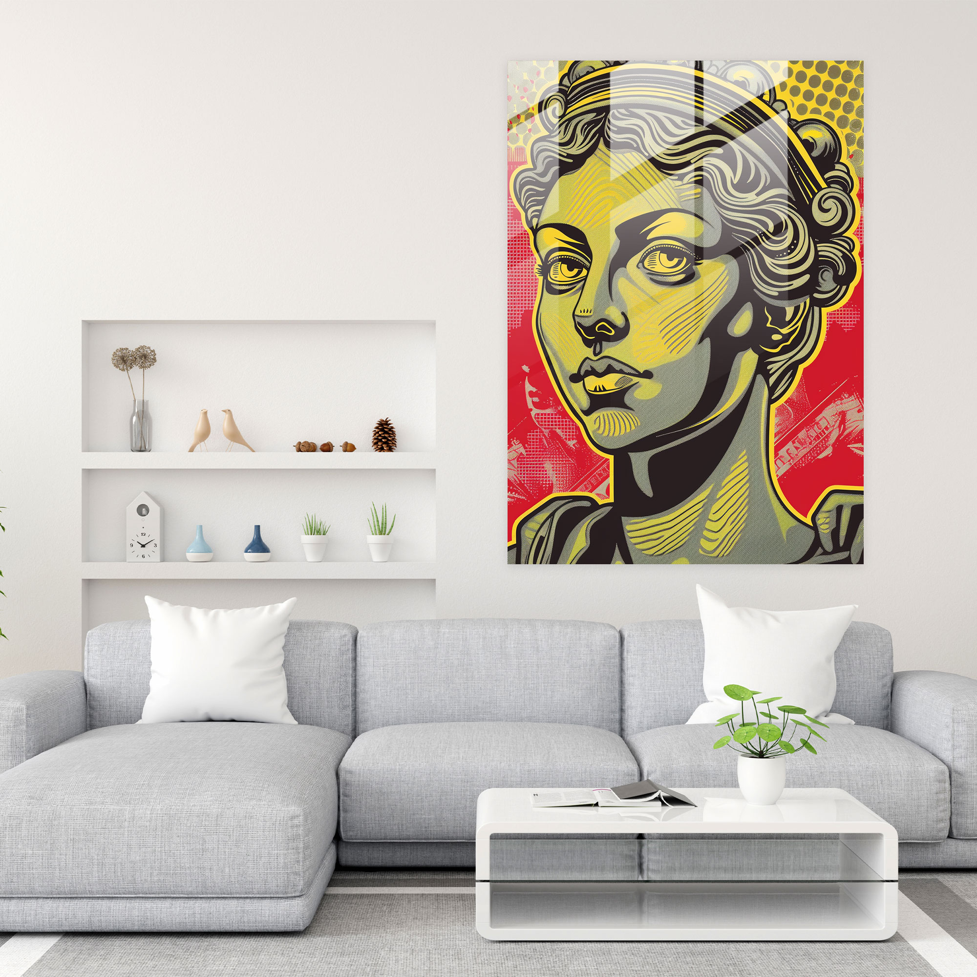 Klasizm ve Pop Art Ev Dekorasyonu - Modern Sanat Klasizm ve Pop Art Ev Dekorasyonu Kanvas ve Cam Tablolar
