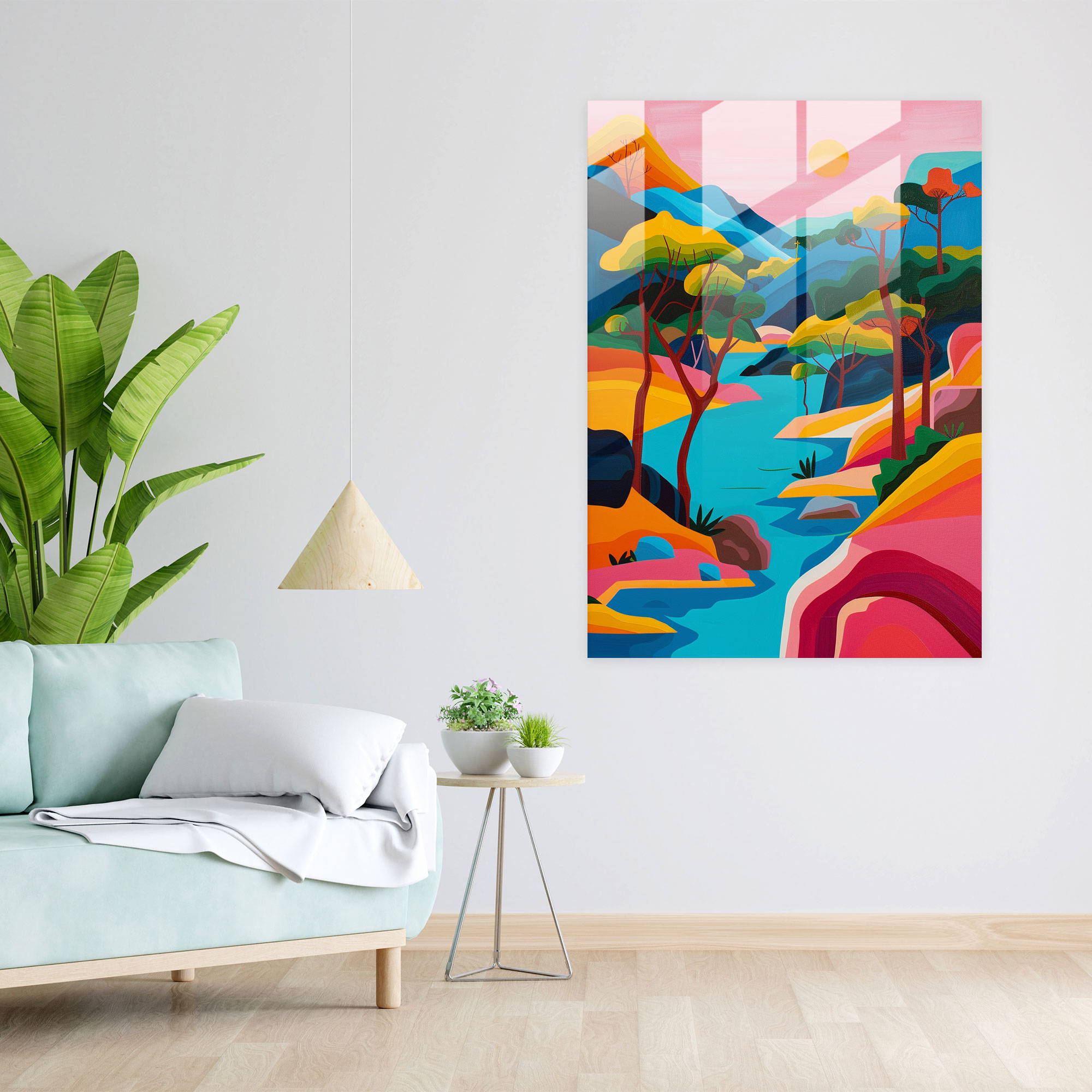 Pop Art ile Harmanlanmış Klasikçilik Cam Duvar Sanatı - Klasikçilik ve Pop Art Cam Sanatı Cam Duvar Sanatı Duvar Dekorasyonu