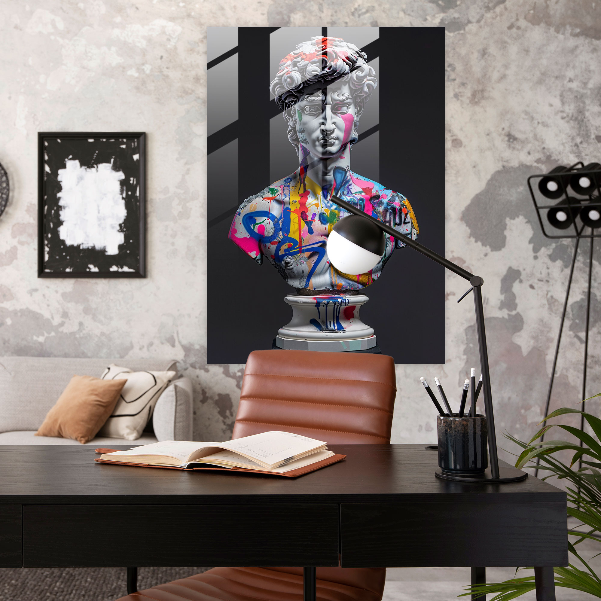 Klasik Pop Art Cam Sanatı - Klasikizm Pop Art Cam Sanatı Ev Dekorasyonu Modern Sanat