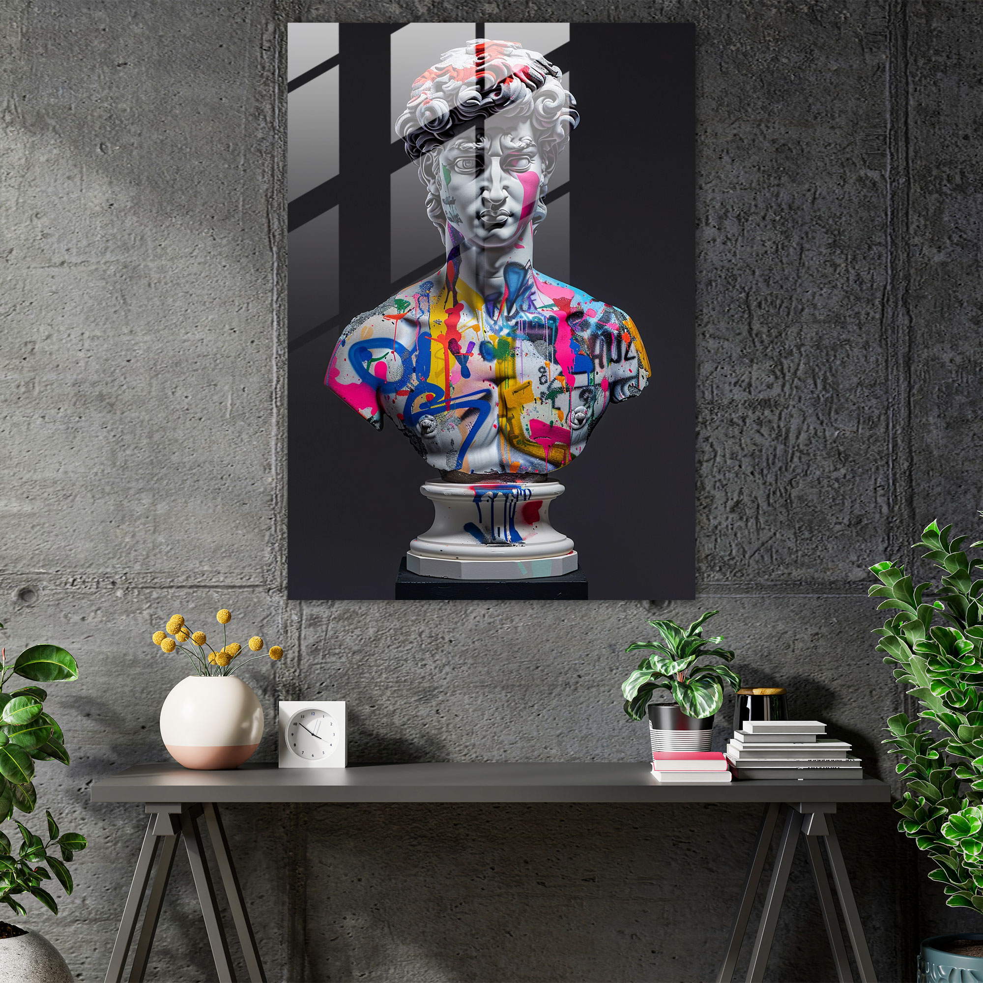 Klasik Pop Art Cam Sanatı - Klasikizm Pop Art Cam Sanatı Ev Dekorasyonu Modern Sanat