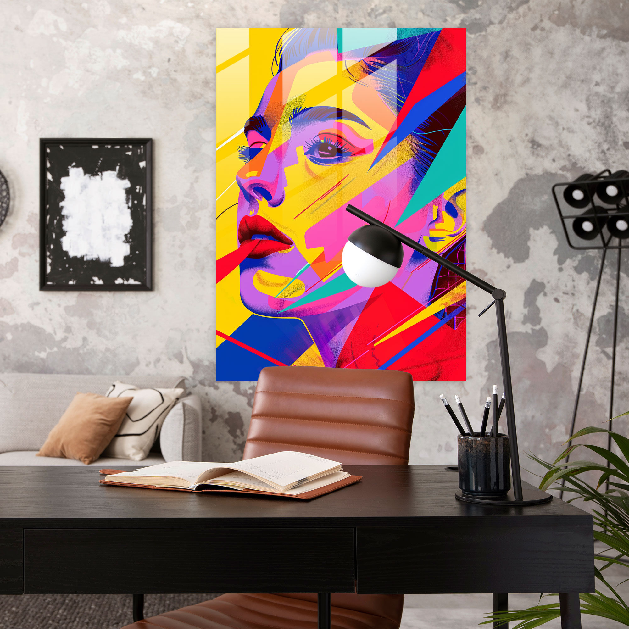 Pop Art Cam Tablo - Klasizm ve Pop Art'ı Birleştir Ev Dekorasyonu