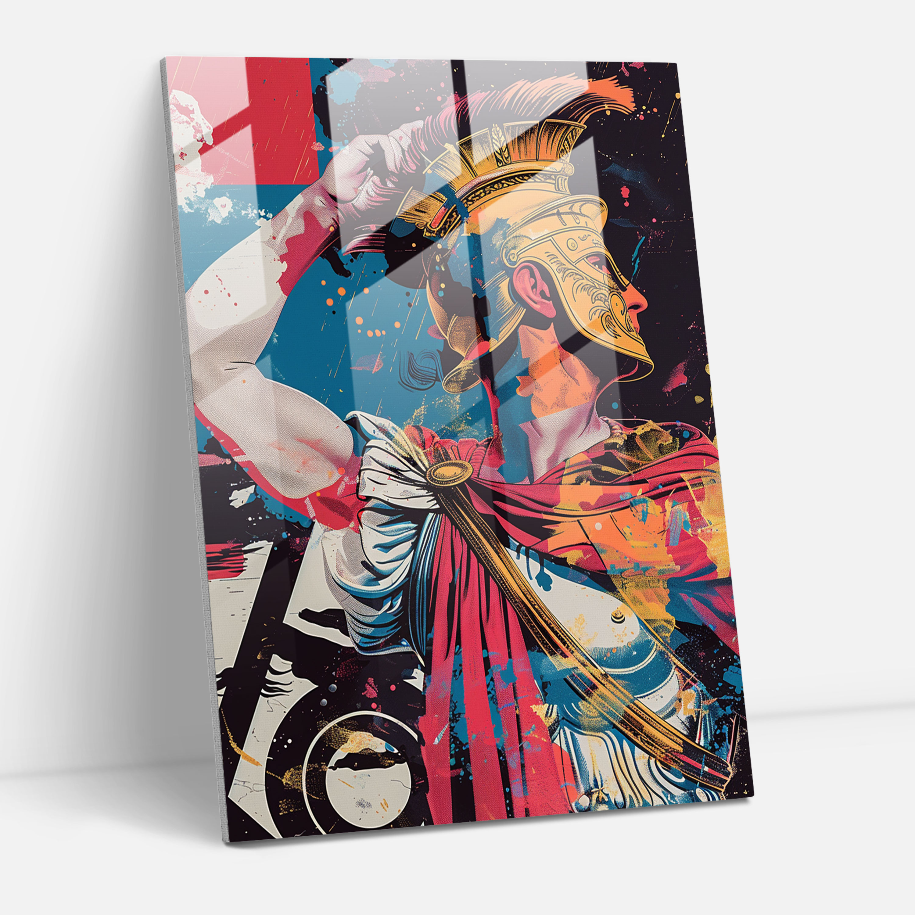 Tarihi Pop Sanat Cam Tablo - Klasikizm ve Pop Sanat Cam Tablo Modern Sanat Pop Sanat ile Klasikizm