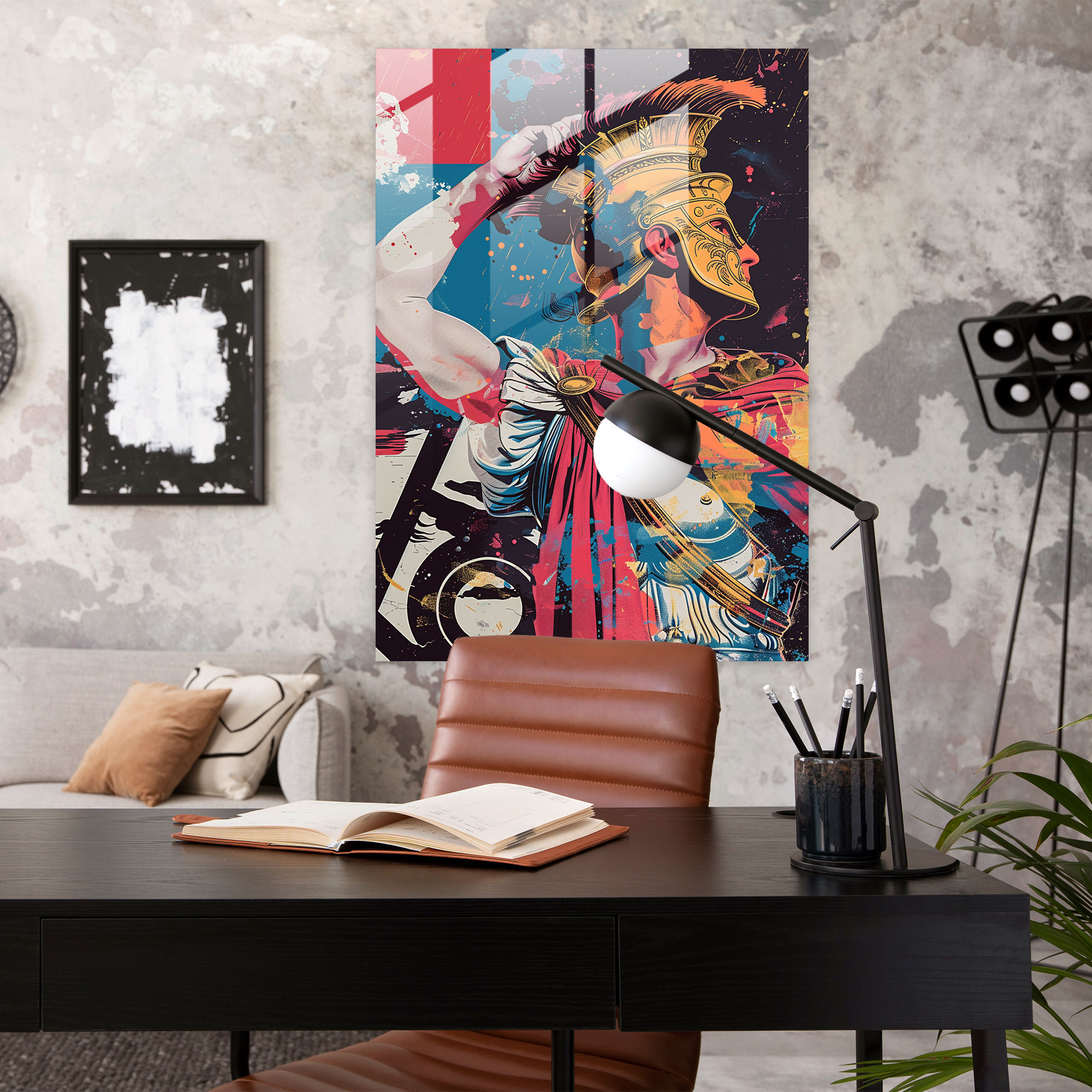 Tarihi Pop Sanat Cam Tablo - Klasikizm ve Pop Sanat Cam Tablo Modern Sanat Pop Sanat ile Klasikizm