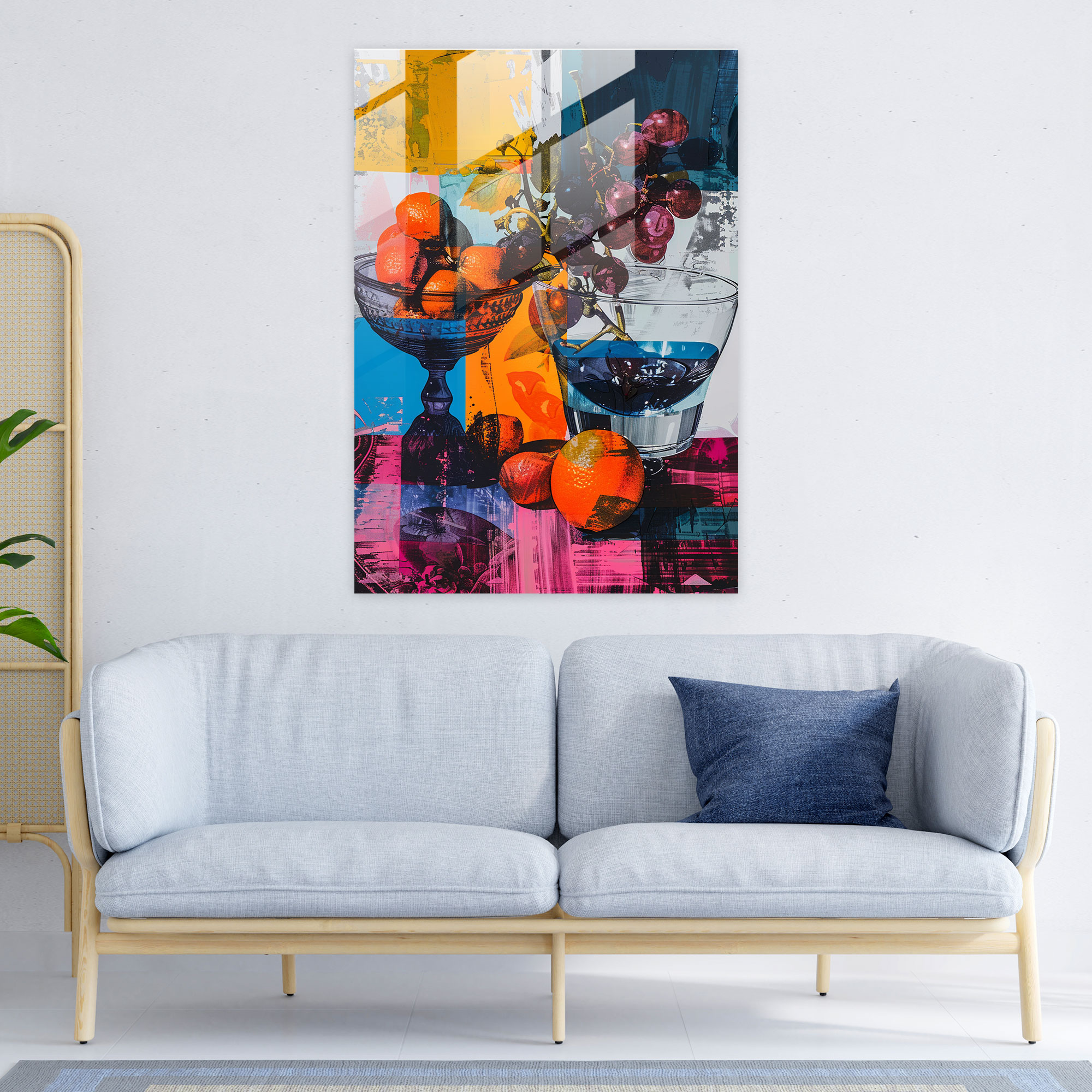 Pop Art Still Life Cam Tablo - Klasizm ve Popartı Birleştir Klasizmi Pop Art ile Buluştur Duvar Dekorasyonu Ev Dekorasyonu