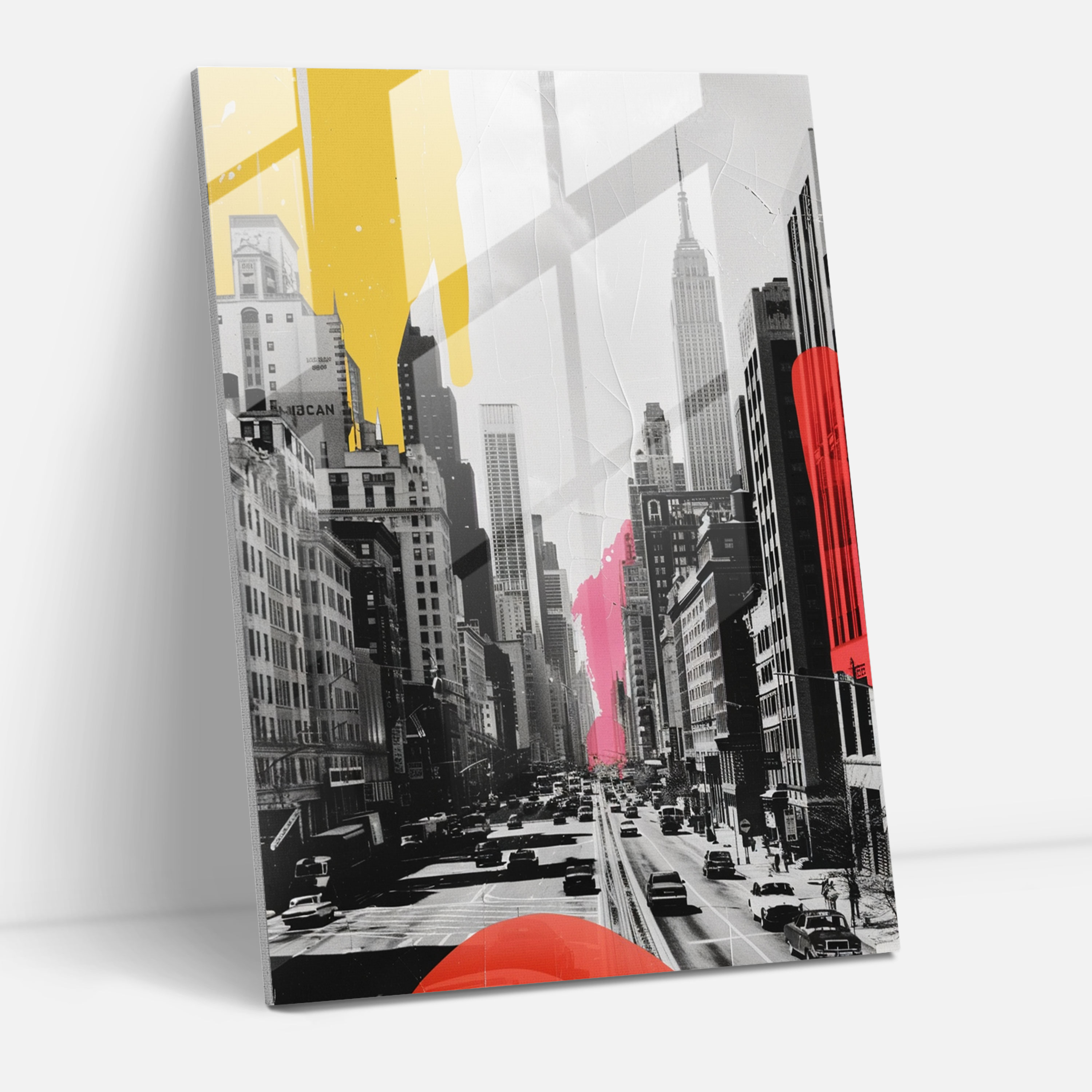 Classic Cityscape Pop Art Glass Print - Classicism+Popart, Wall Decoration, Glass Wall Art, Home Decoration