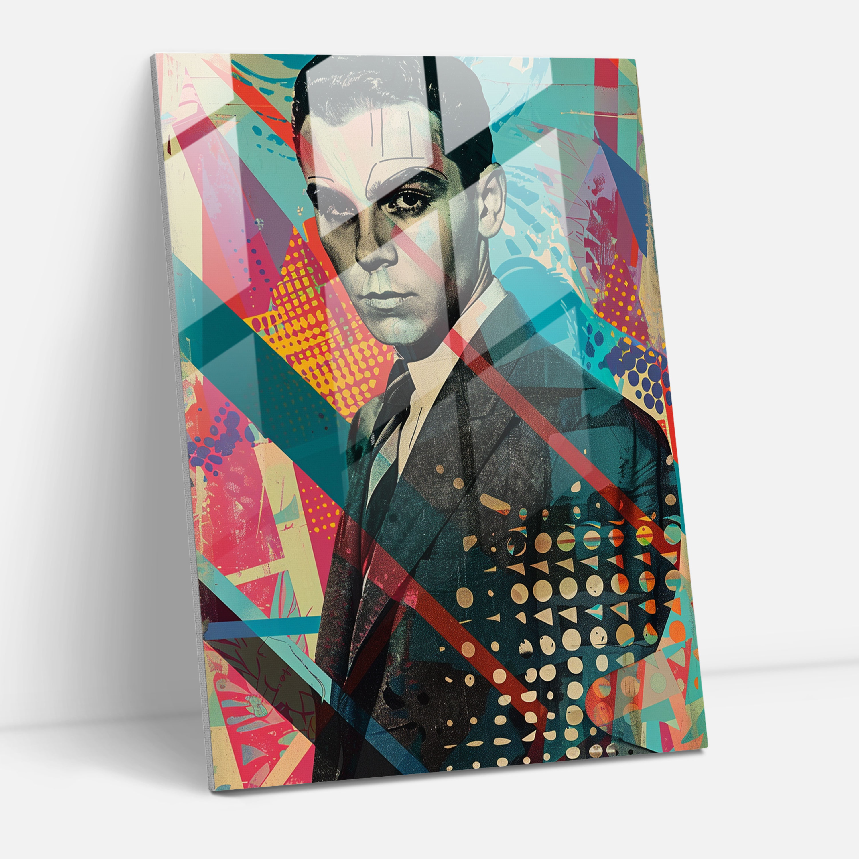 Classic Pop Art Glass Print - Classicism+Popart, Wall Decoration, Modern Art, Glass Print