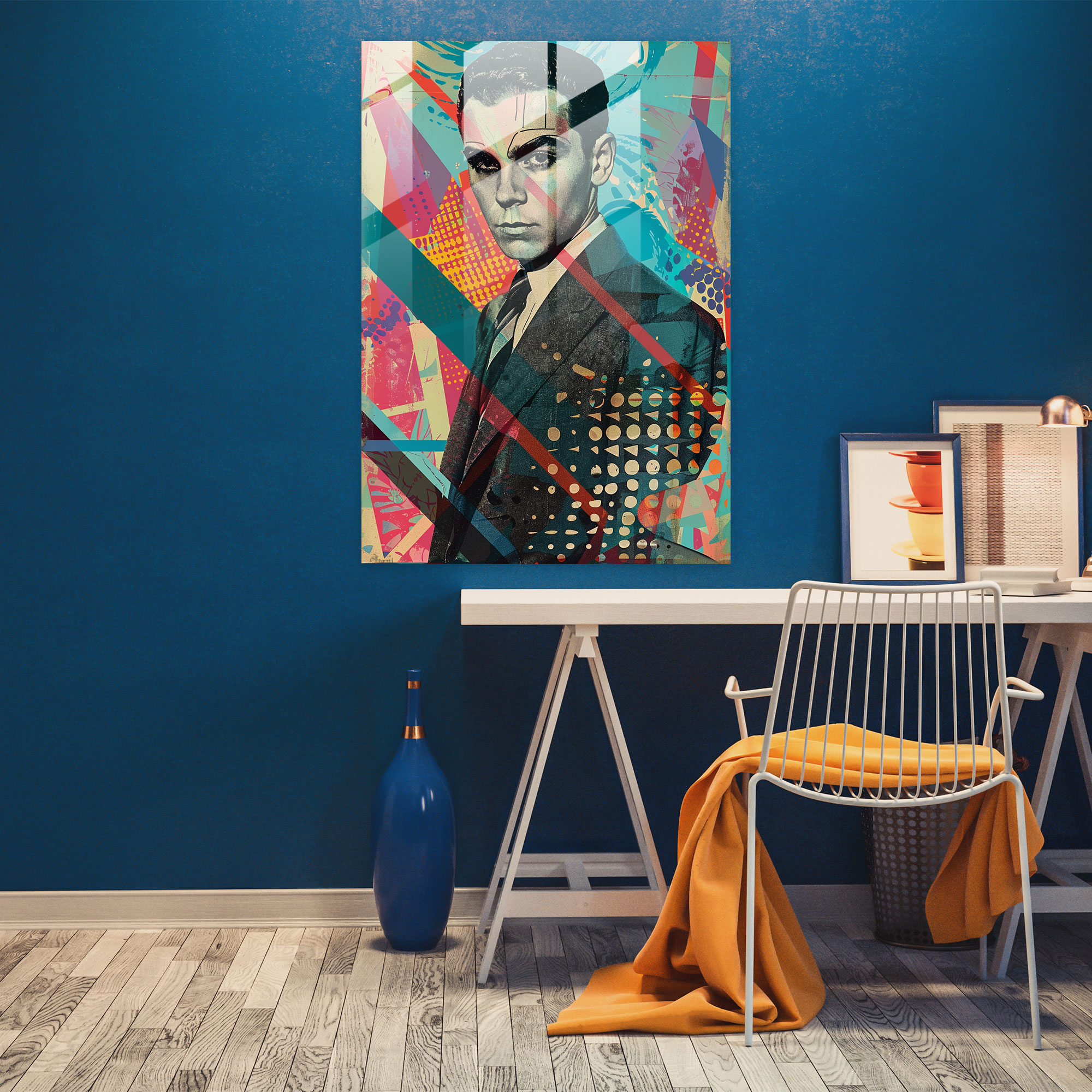 Classic Pop Art Glass Print - Classicism+Popart, Wall Decoration, Modern Art, Glass Print