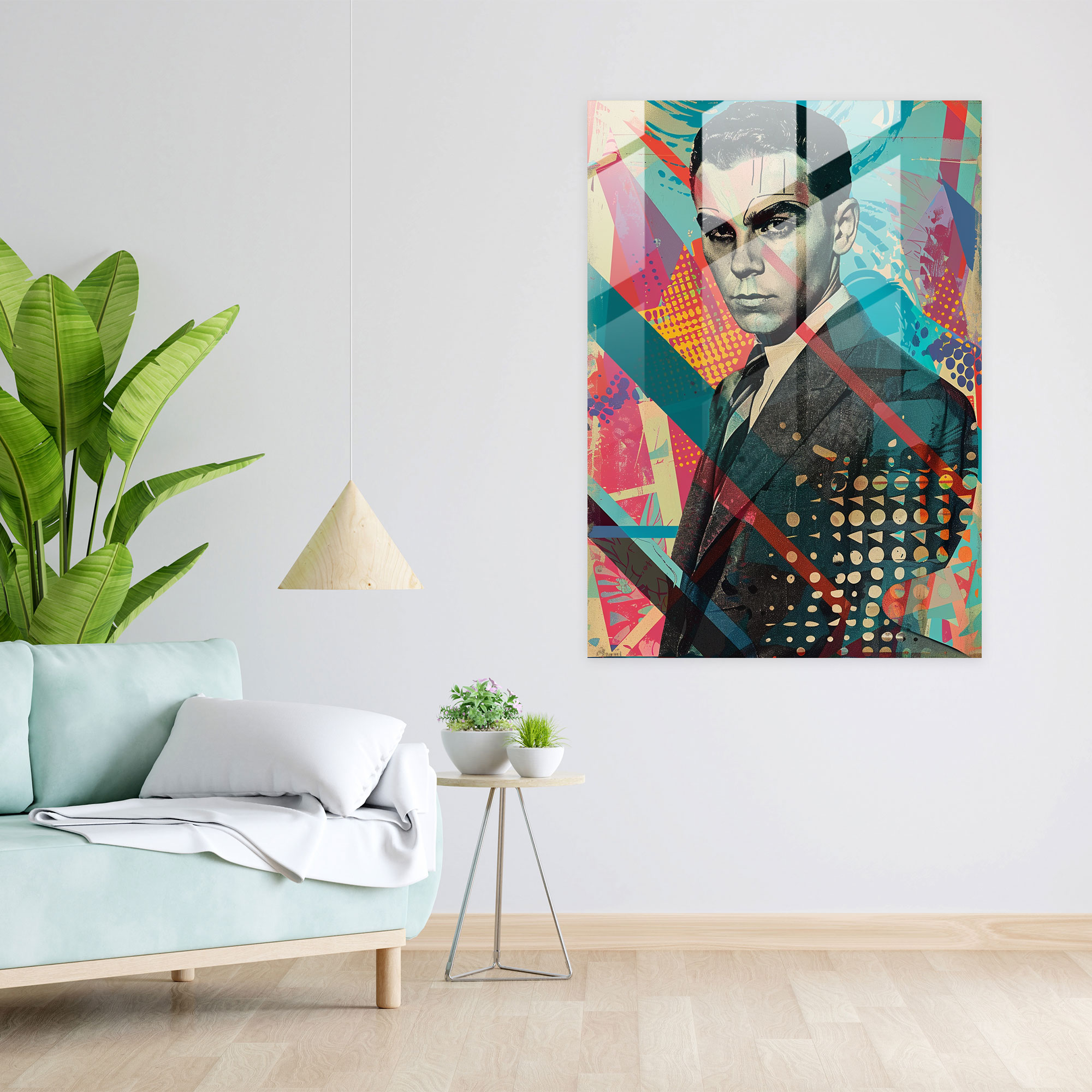 Classic Pop Art Glass Print - Classicism+Popart, Wall Decoration, Modern Art, Glass Print