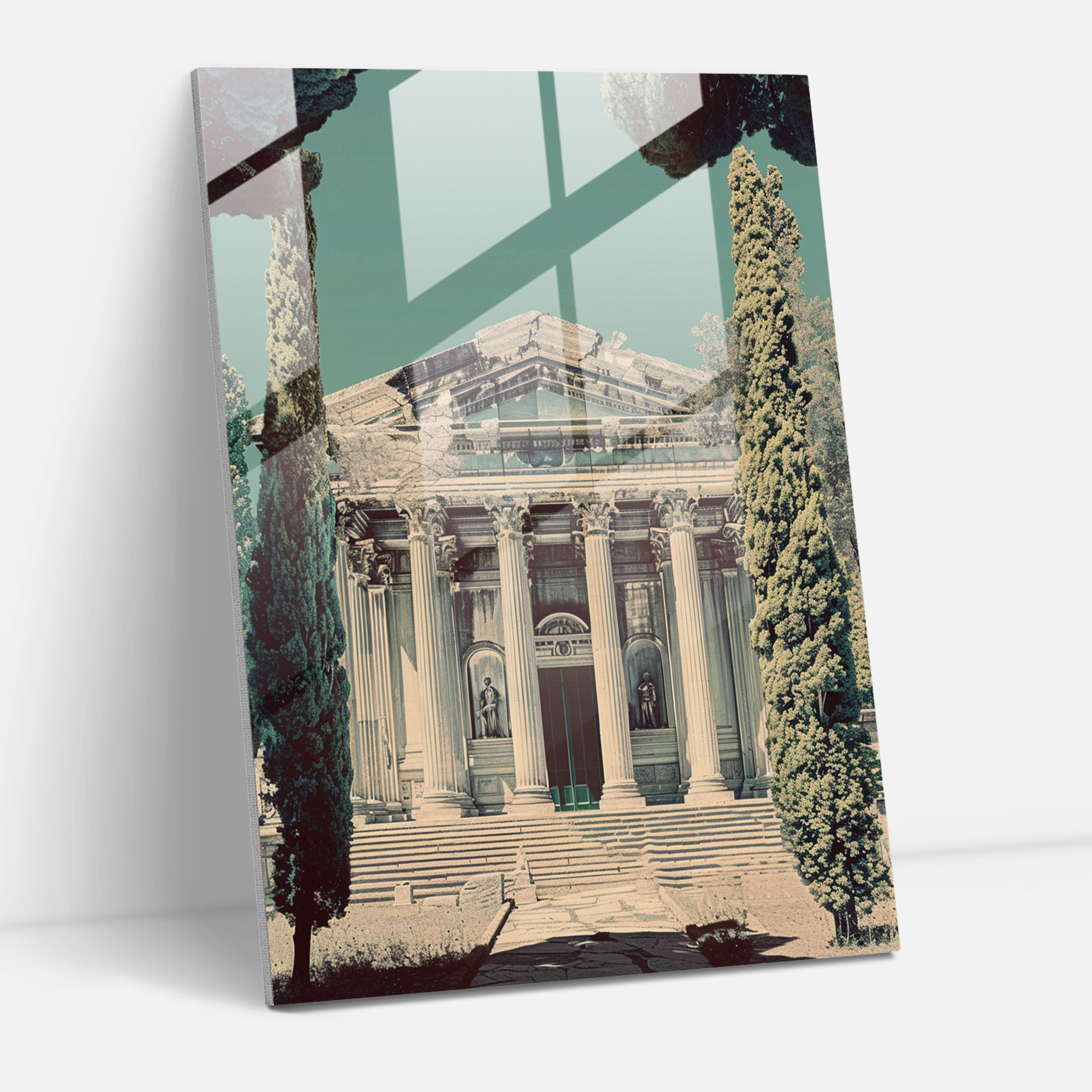 Dijital Roma Cam Duvar Sanatı - Klasikizm ve Popart Modern Sanat Roma Mimarisi Cam Sanatı