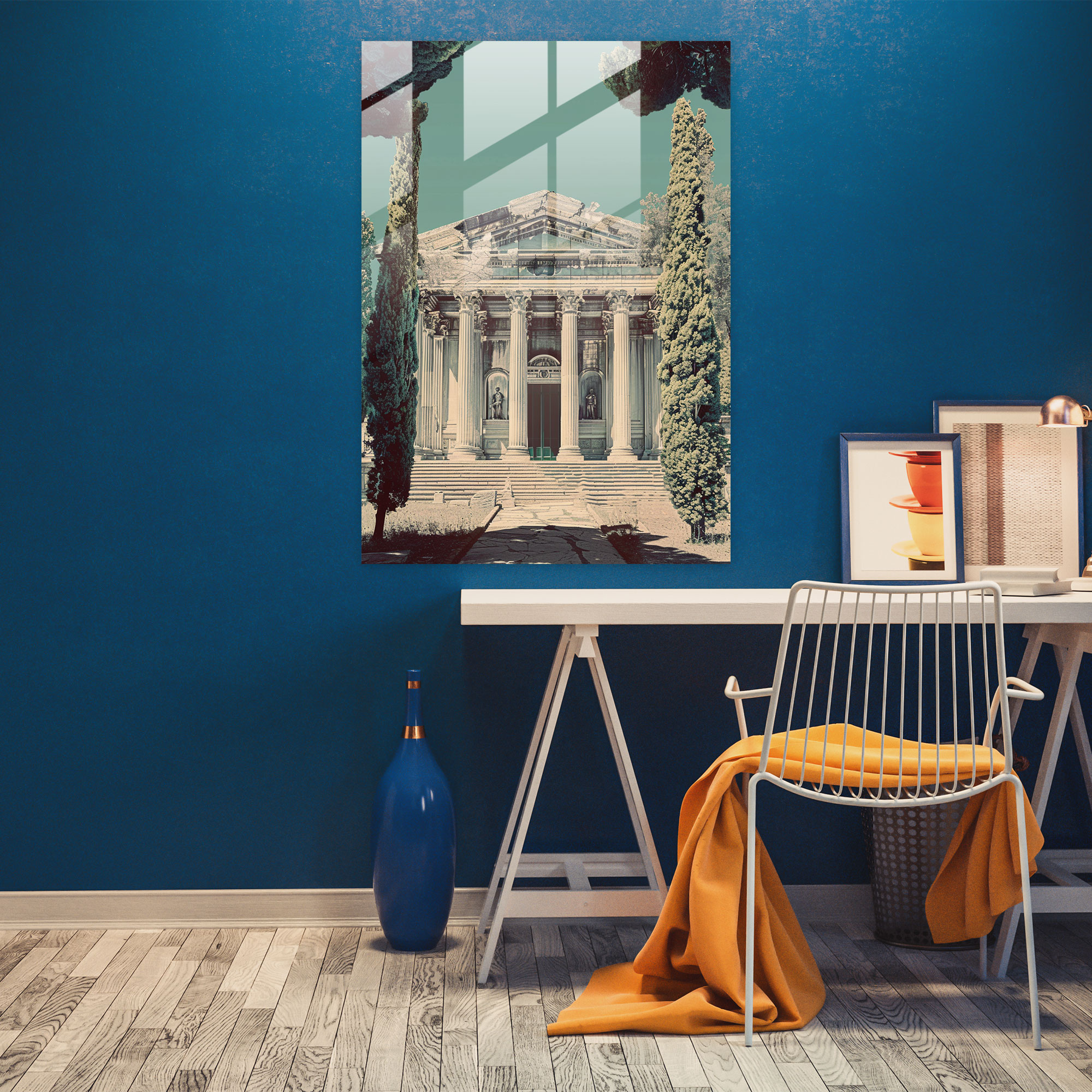 Dijital Roma Cam Duvar Sanatı - Klasikizm ve Popart Modern Sanat Roma Mimarisi Cam Sanatı