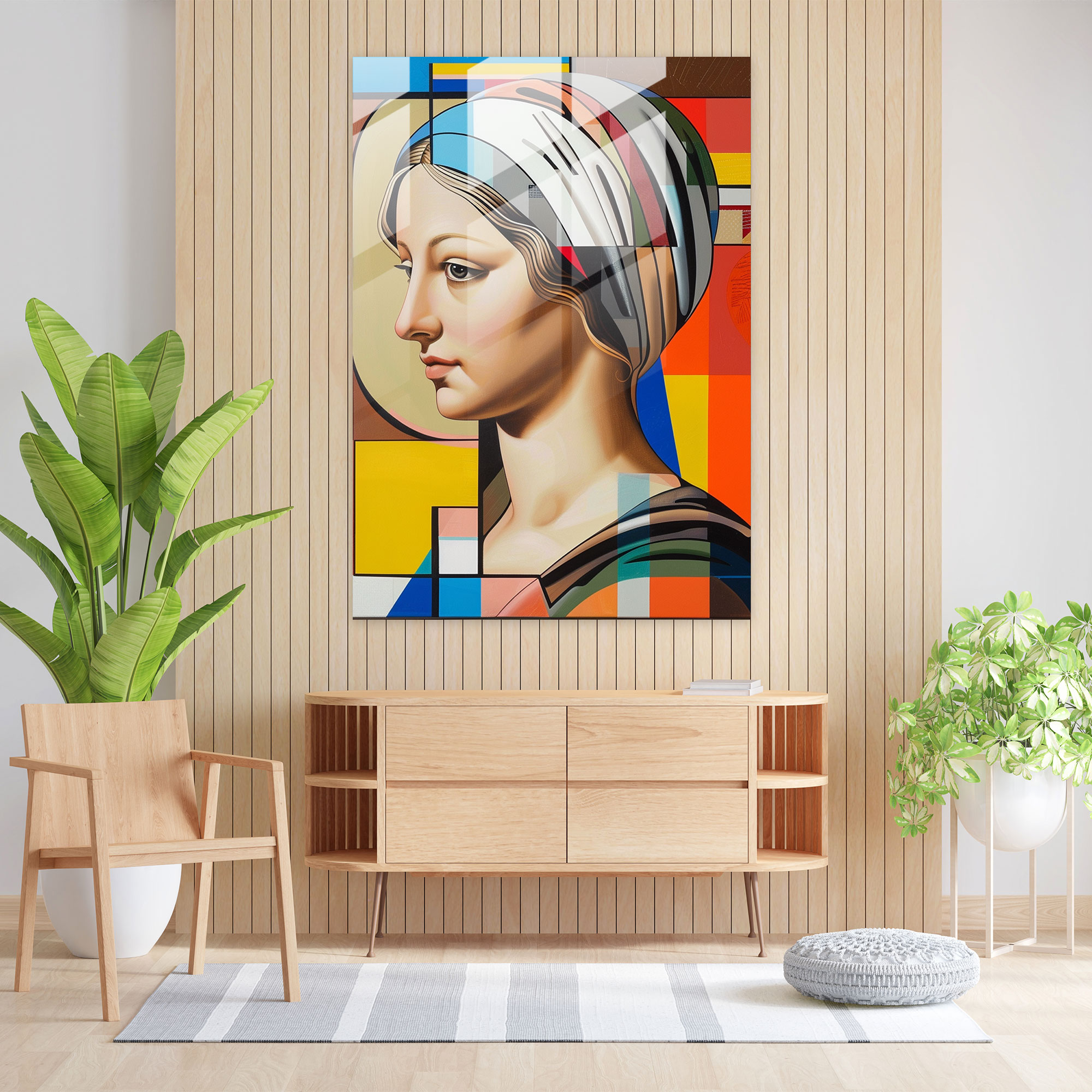 Klasik Pop Art Duvar Sanatı - Klasik+Popart Ev Dekorasyonu Cam Tablo Modern Sanat