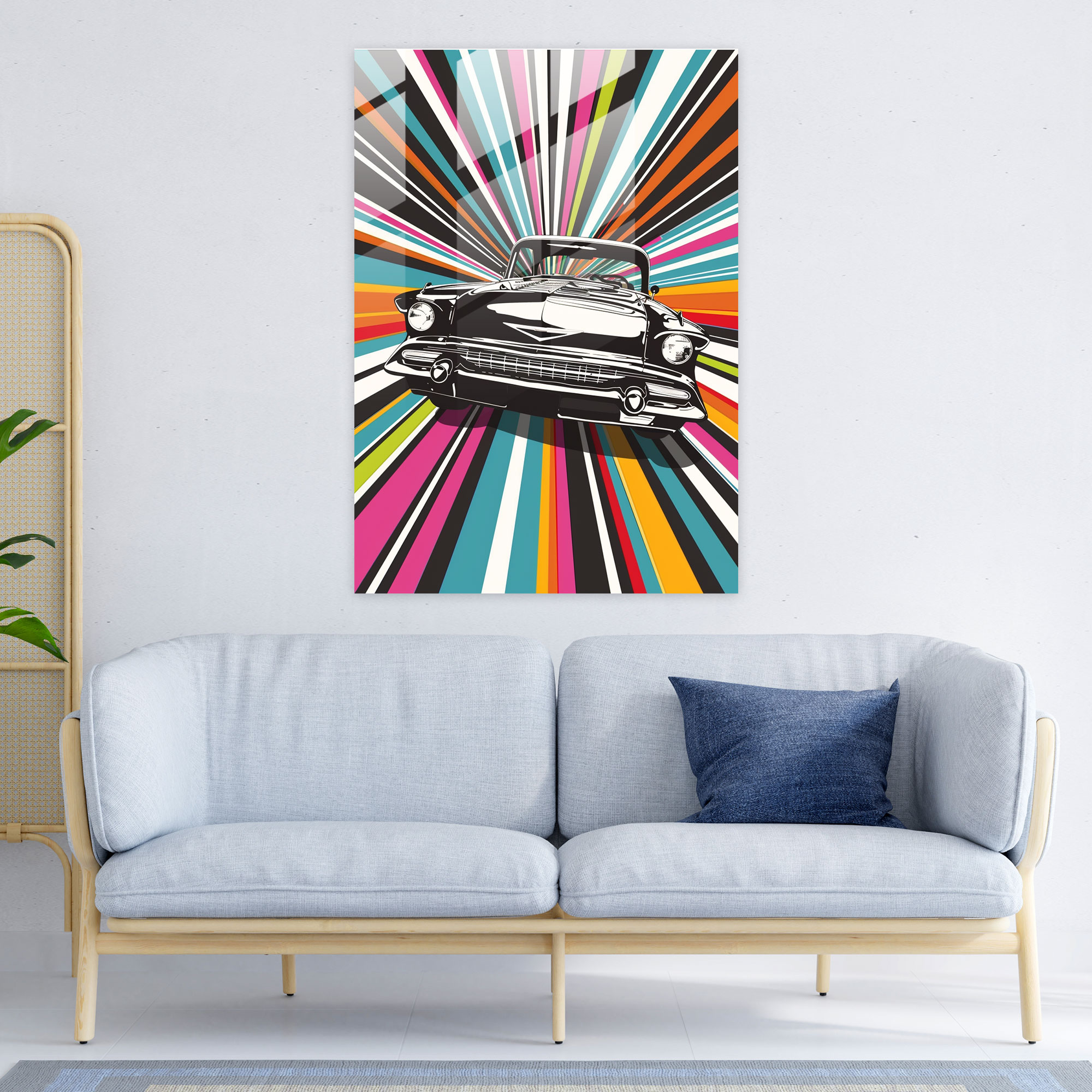 Klasizm ve Pop Sanat Cam Tablo Sanatı - Klasizm ve Pop Sanat Bir Arada Duvar Dekorasyonu Klasizmi Pop Sanatla Birleştirin Cam Sanat