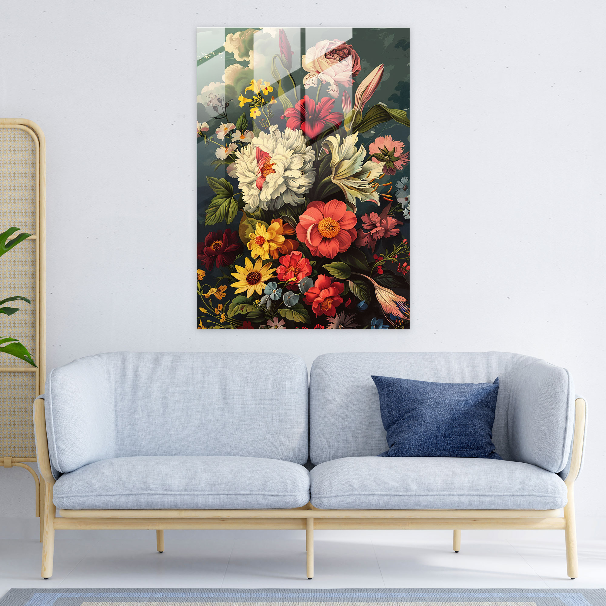 Klasizm ile Pop Sanat Ev Dekorasyonu - Klasizm+Popart Cam Tablo Ev Dekorasyonu Modern Sanat