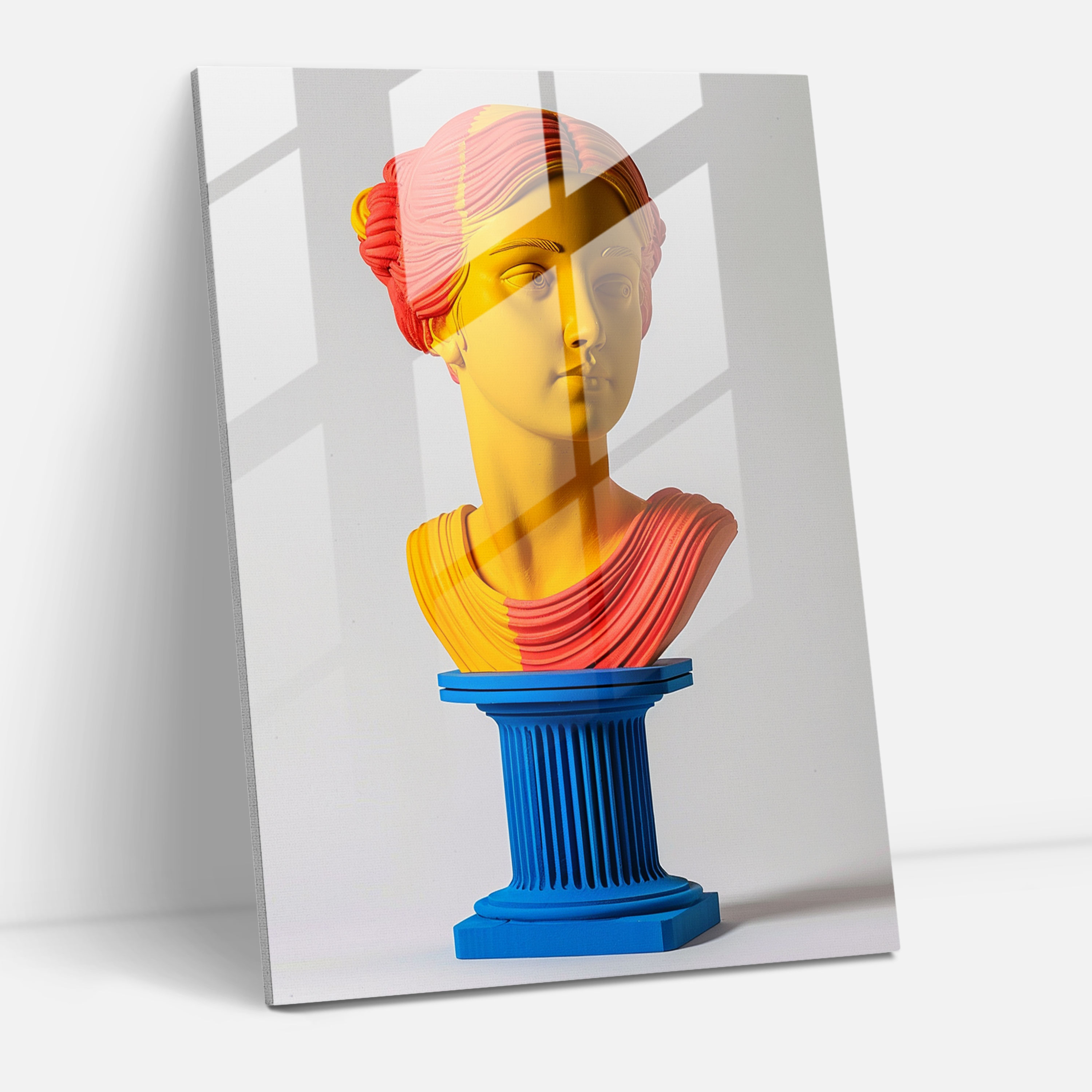 Klasizm ile Pop Sanat Duvar Dekorasyonu - Klasizm ve Pop Sanat Cam Tablo Modern Sanat Klasizmi Pop Sanat ile Birleştirin