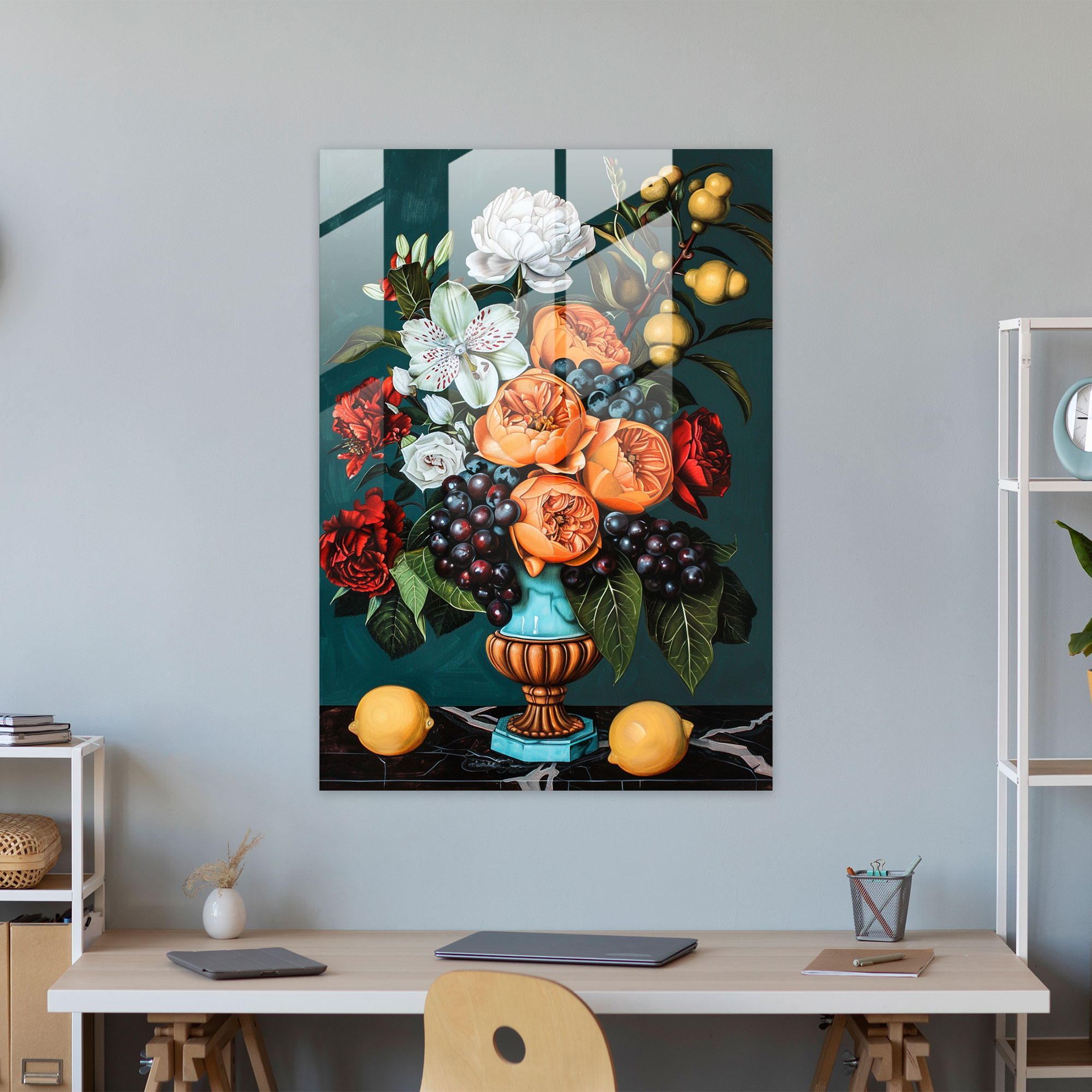 Klasizm ve Pop Artın Buluştuğu Cam Duvar Sanatı - Klasizm ve Popart Cam Sanatı Klasizmi Pop Art ile Birleştirir Cam Duvar Sanatı