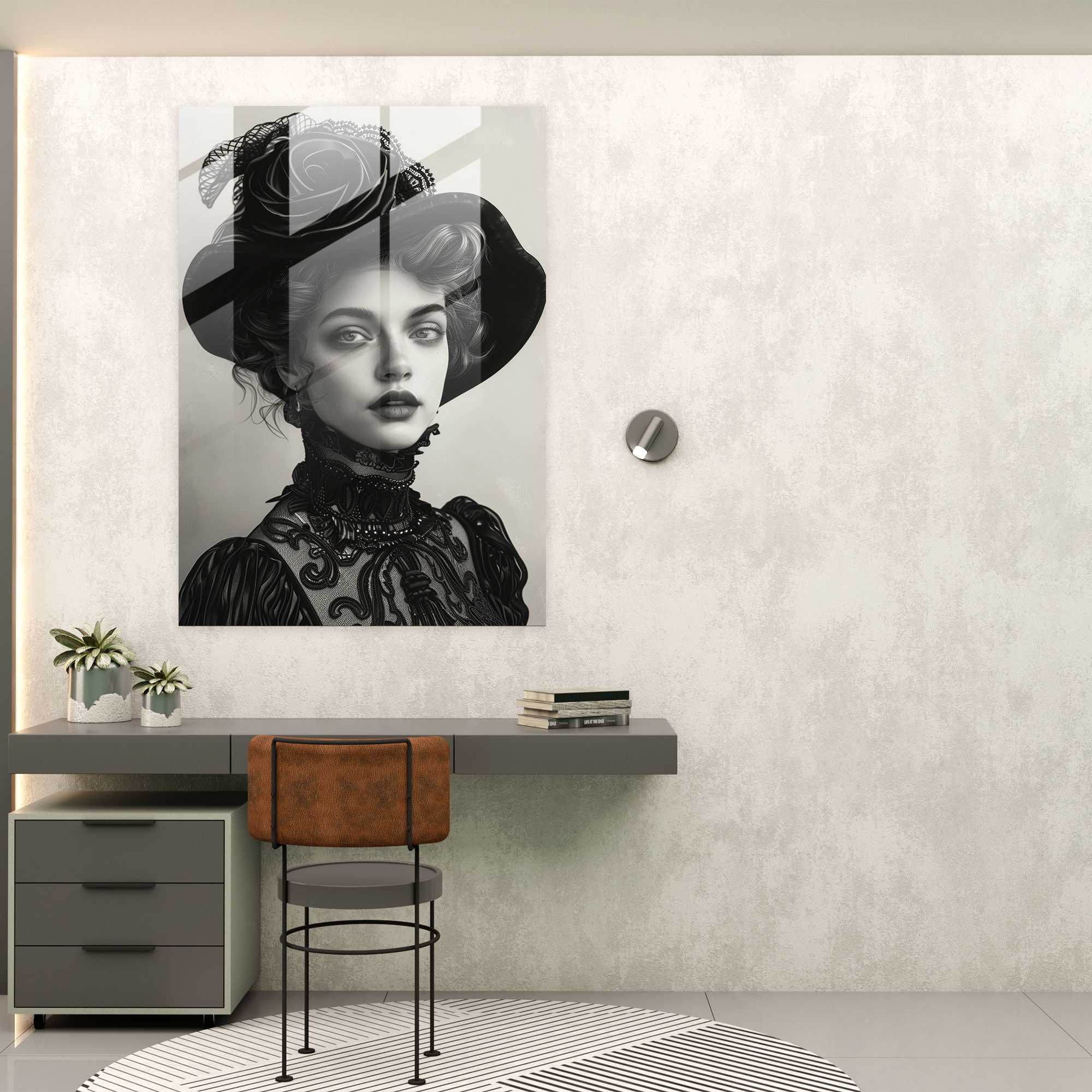 Classical Elegance Glass Print - Classicism+Popart, Modern Art, Wall Decoration, Glass Art