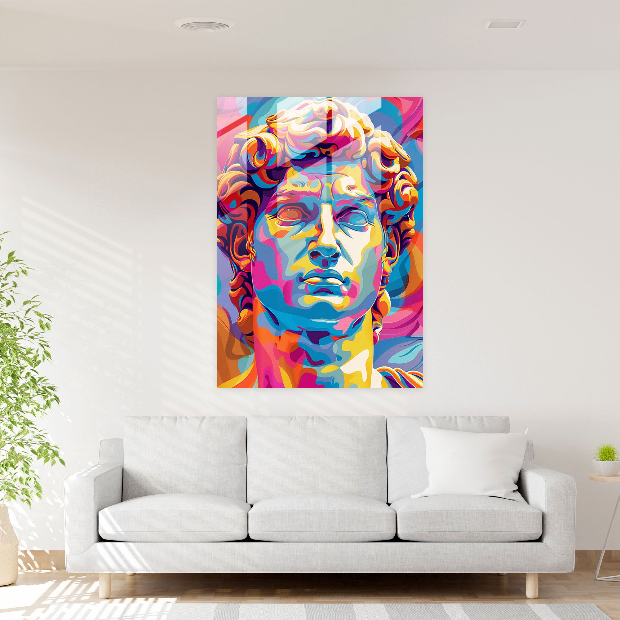 Pop Yunan Cam Sanatı - Klasikizm+Popart Modern Sanat Cam Sanatı Ev Dekorasyonu