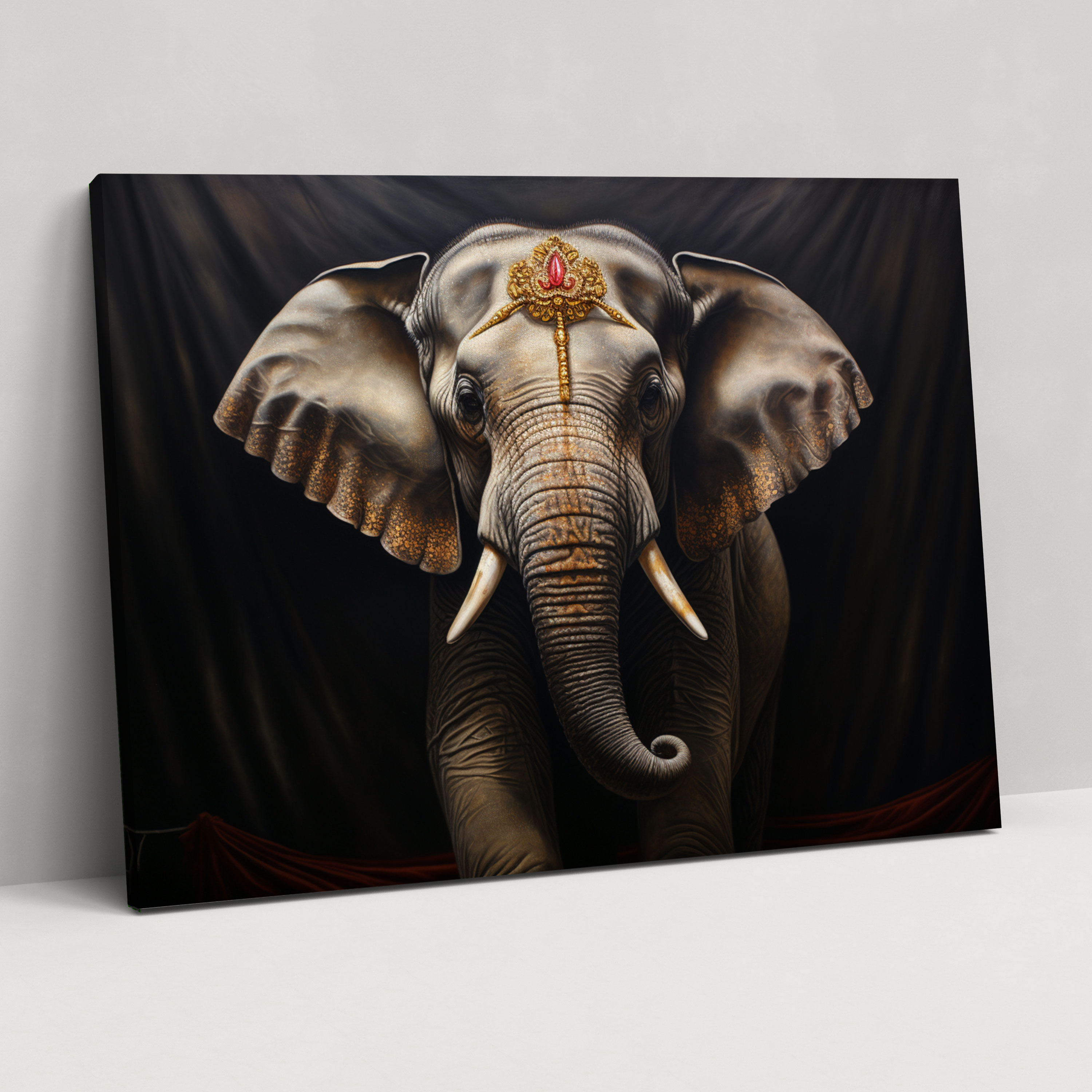 Majestic Circus Elephant Canvas Print - Circus, Circus Canvas Print, Canvas, Circus Wall Decoration