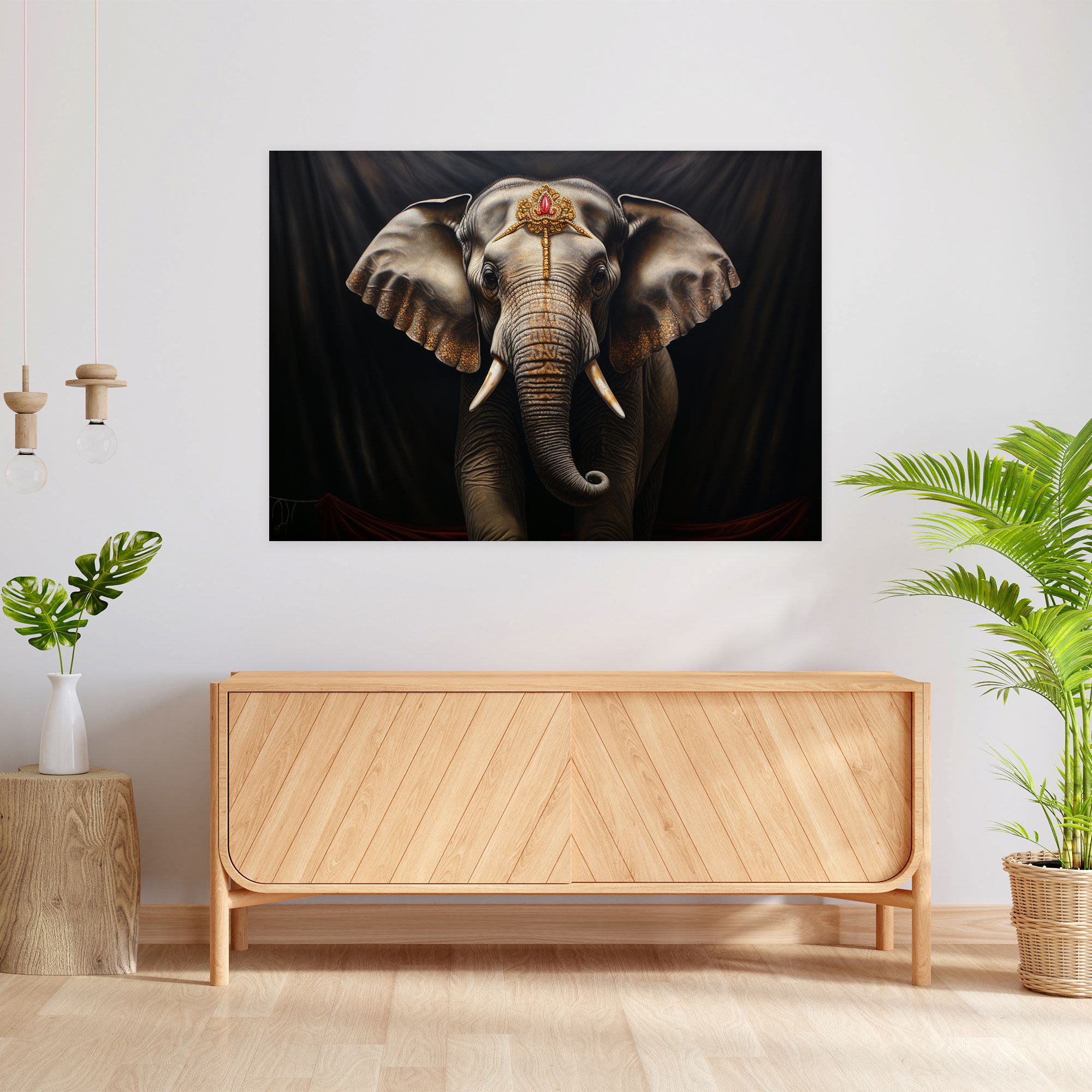Majestic Circus Elephant Canvas Print - Circus, Circus Canvas Print, Canvas, Circus Wall Decoration