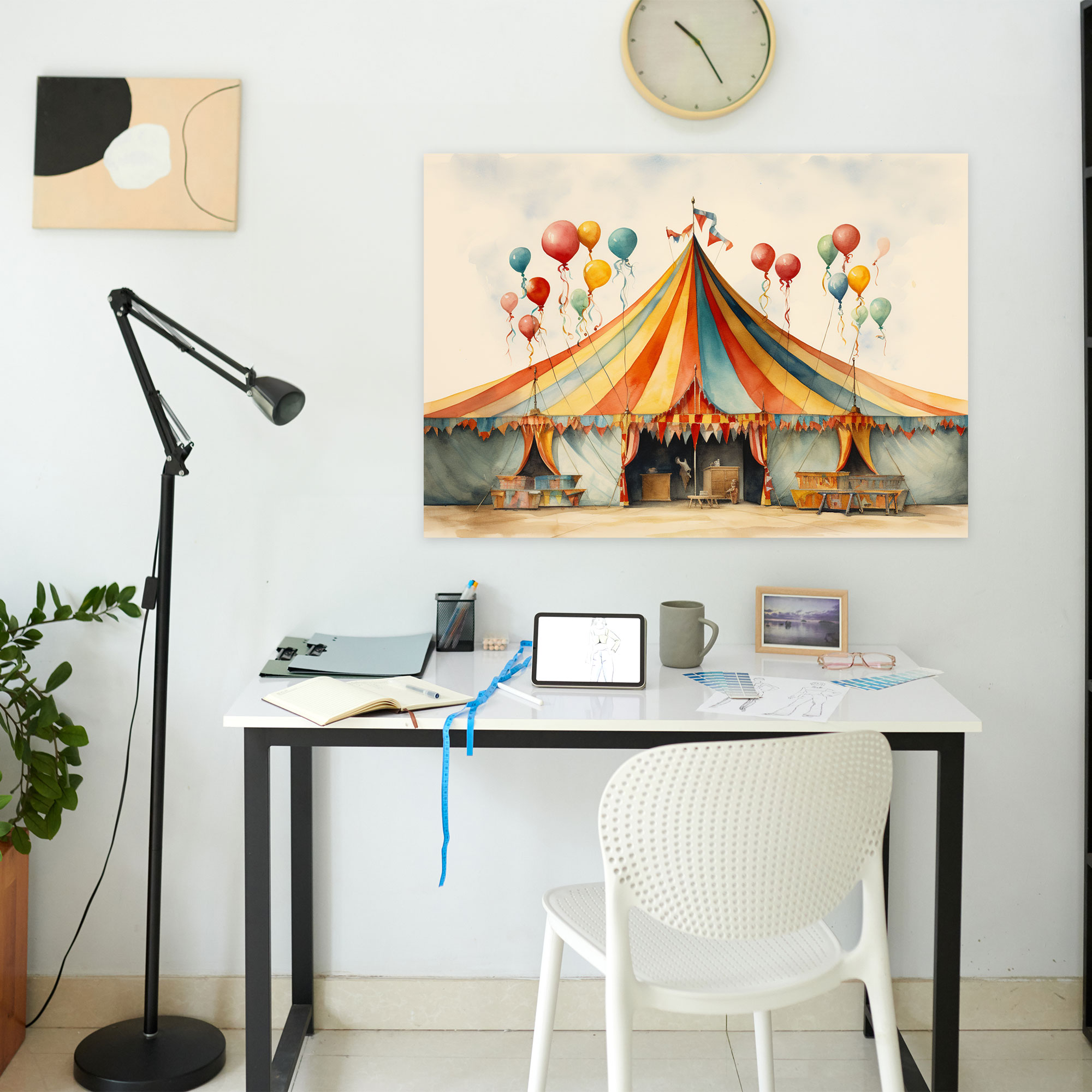 Circus Watercolor Canvas Print - Circus, Canvas, Home Decoration, Wall Decoration