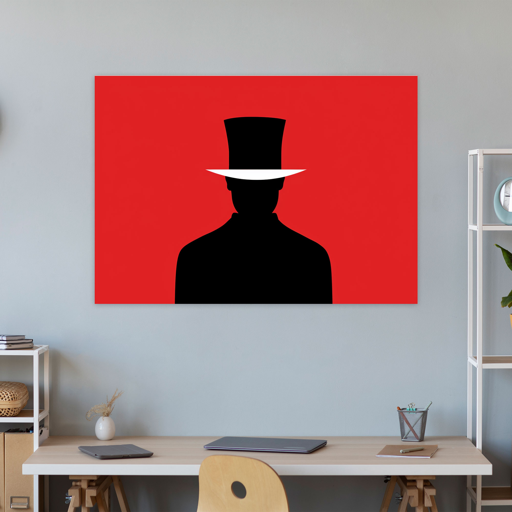 Minimalist Circus Ringmaster Canvas Print - Circus, Canvas, Wall Decoration, Home Decoration