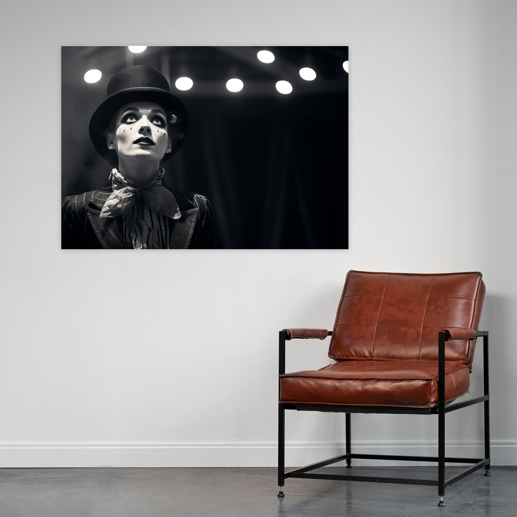 Leinwandbild Zirkusartist Vintage - Zirkus Leinwandkunst Zirkusartist