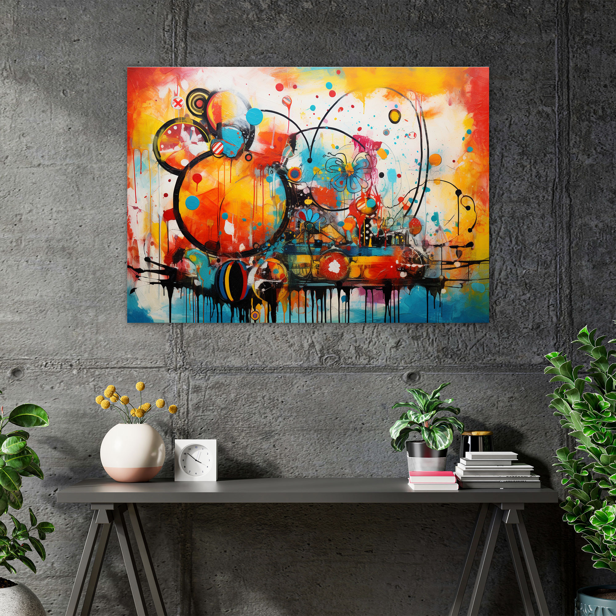 Abstract Circus Fusion Canvas Print - Circus, Wall Art, Wall Decoration, Canvas Print