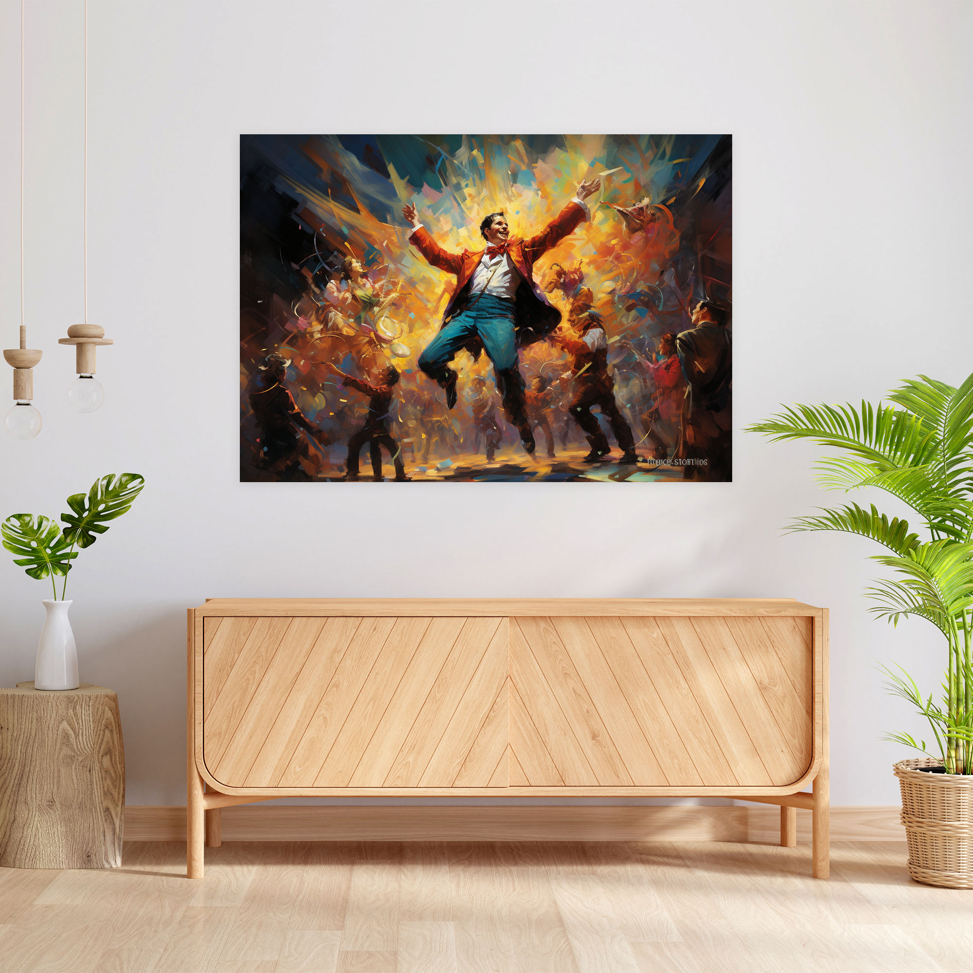 Impressionist Circus Scene Canvas Print - Circus, Impressionist Painting, Energy, Circus Scene