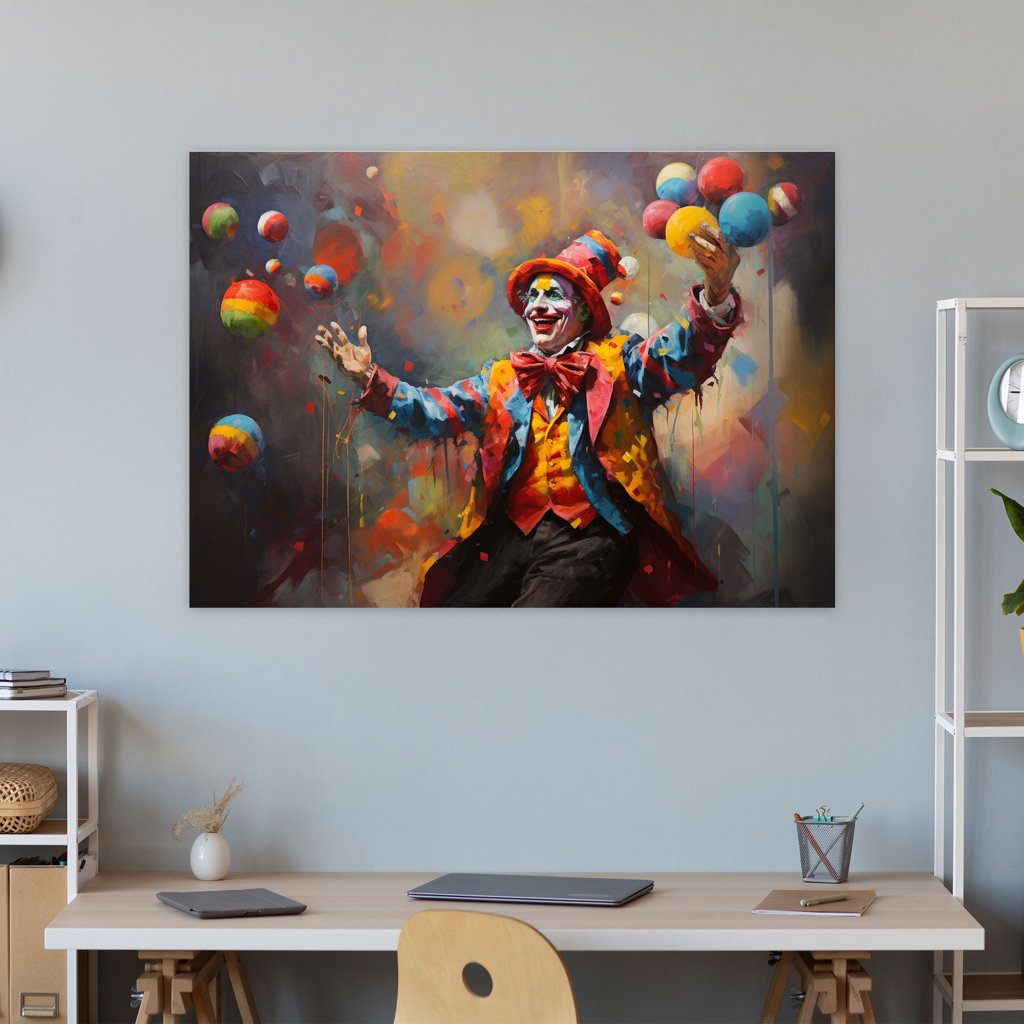 Circus Clown Canvas Print - Circus, Clown, Canvas Print, Canvas Wall Art