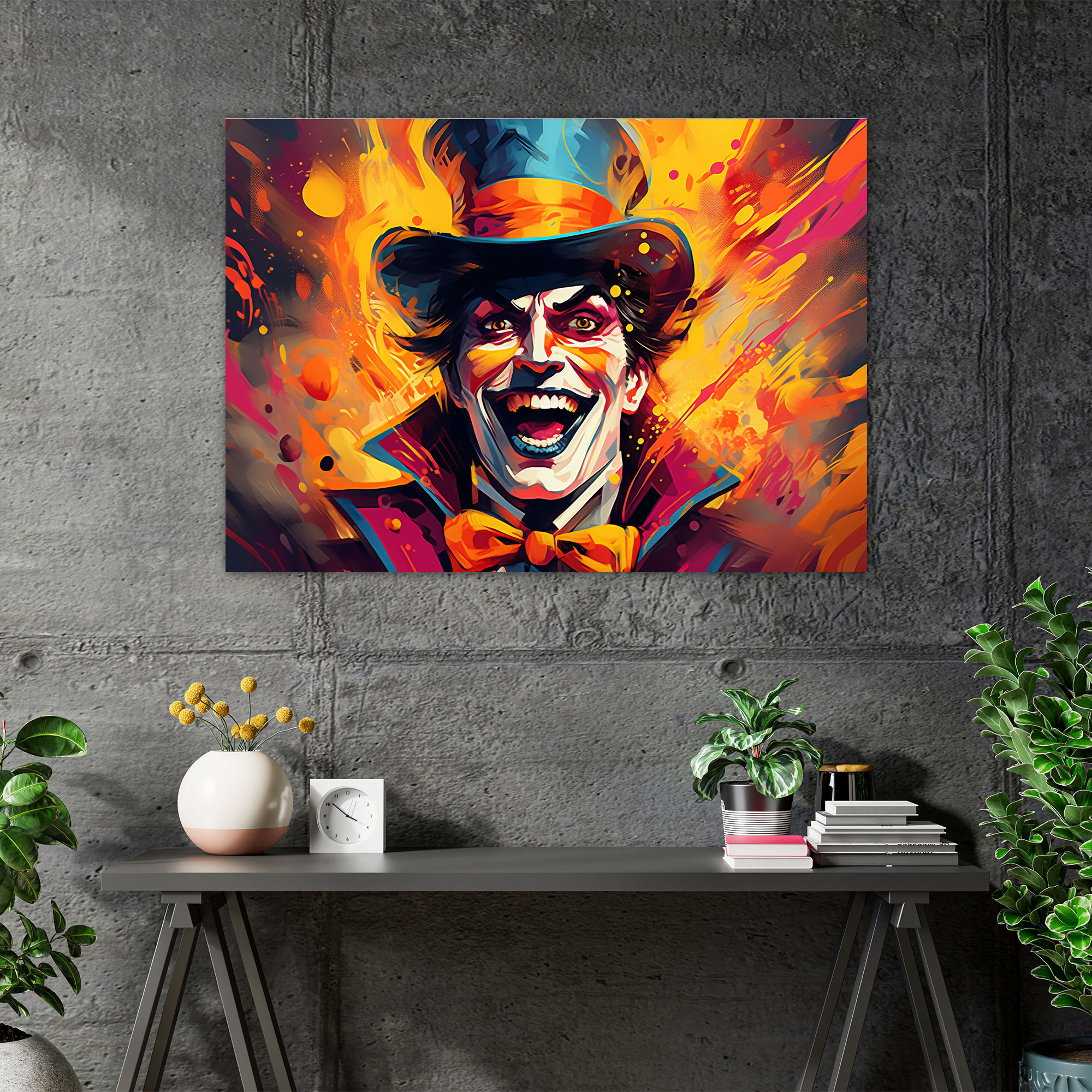 Zirkus Ringmaster Wandkunst - Zirkus Leinwandbild Wandkunst Faszinierende Energie