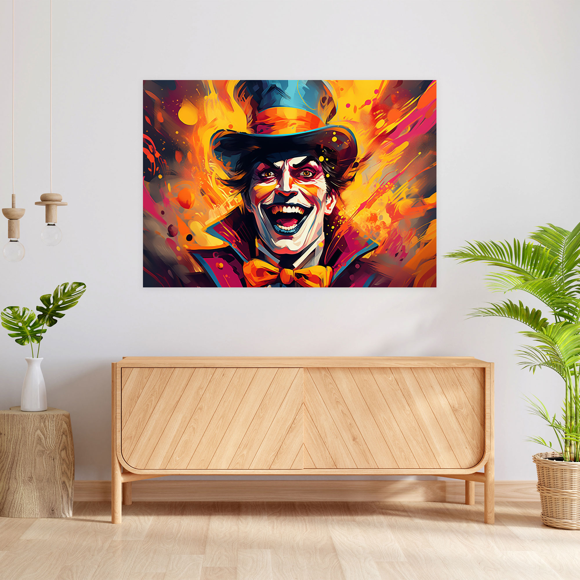 Zirkus Ringmaster Wandkunst - Zirkus Leinwandbild Wandkunst Faszinierende Energie