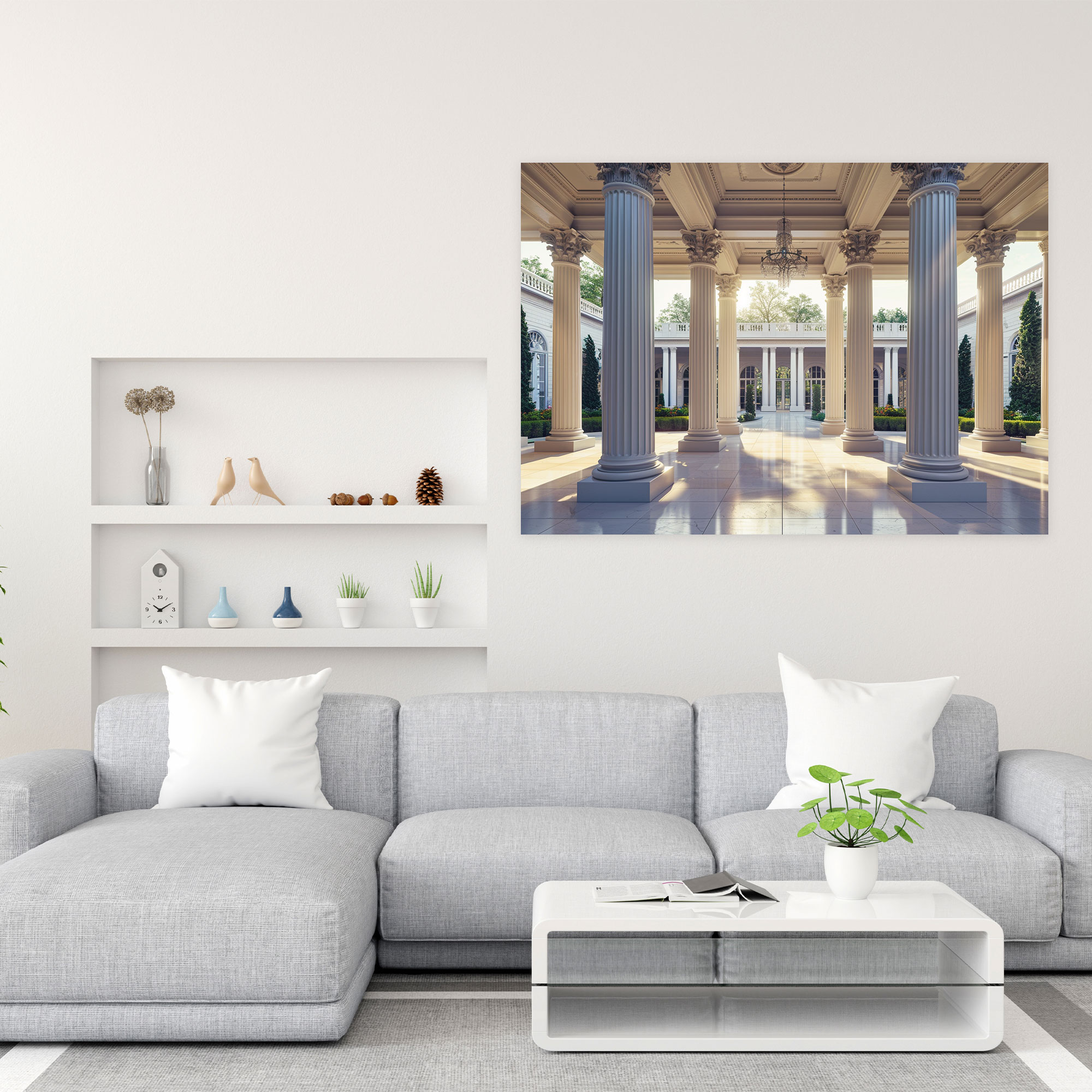 Neo-Classical Columns Canvas Print - Classicism, Home Decoration, Wall Art, Canvas Print