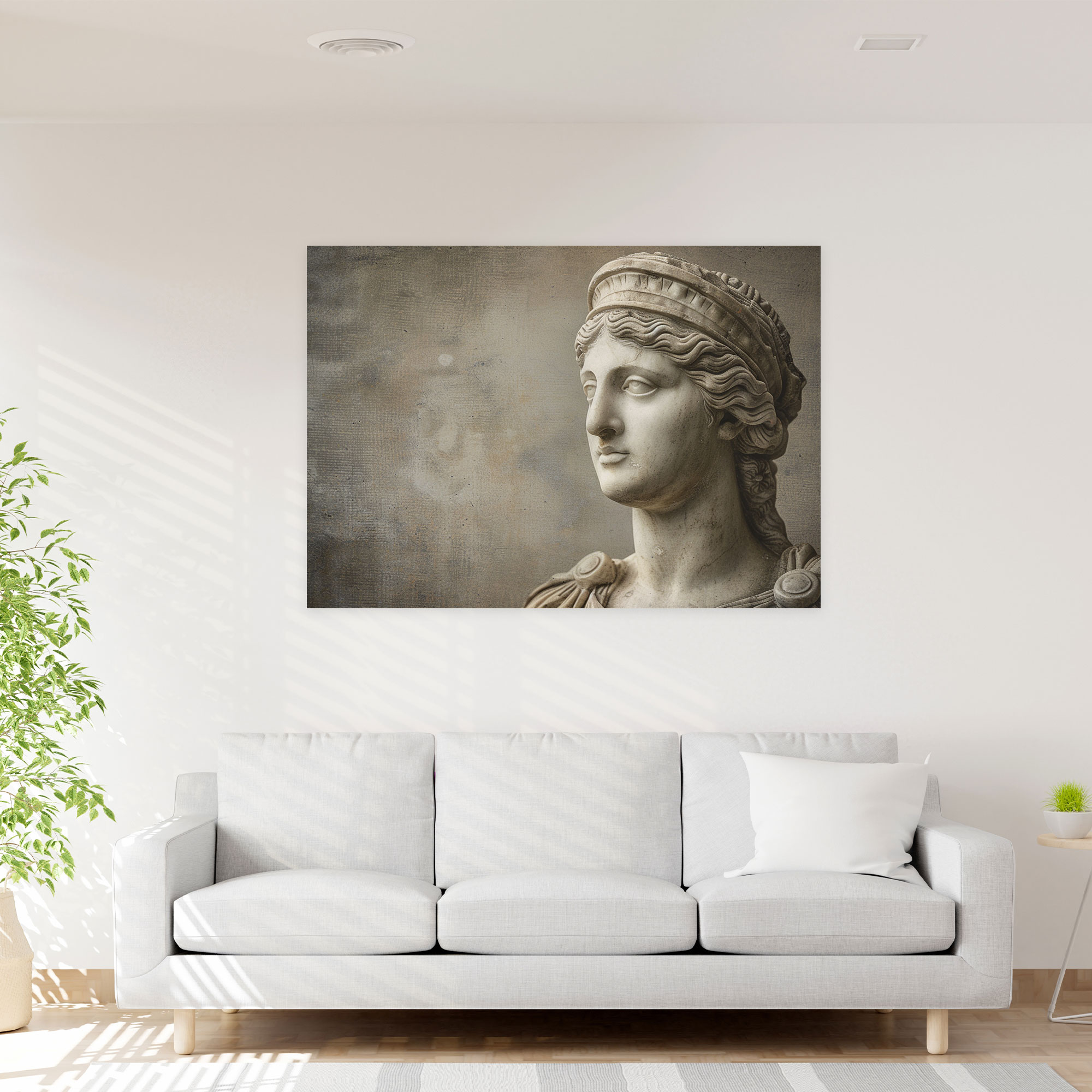 Roman Goddess Marble Canvas Print - Classicism, Roman Sculpture, Home Decoration, Canvas Print