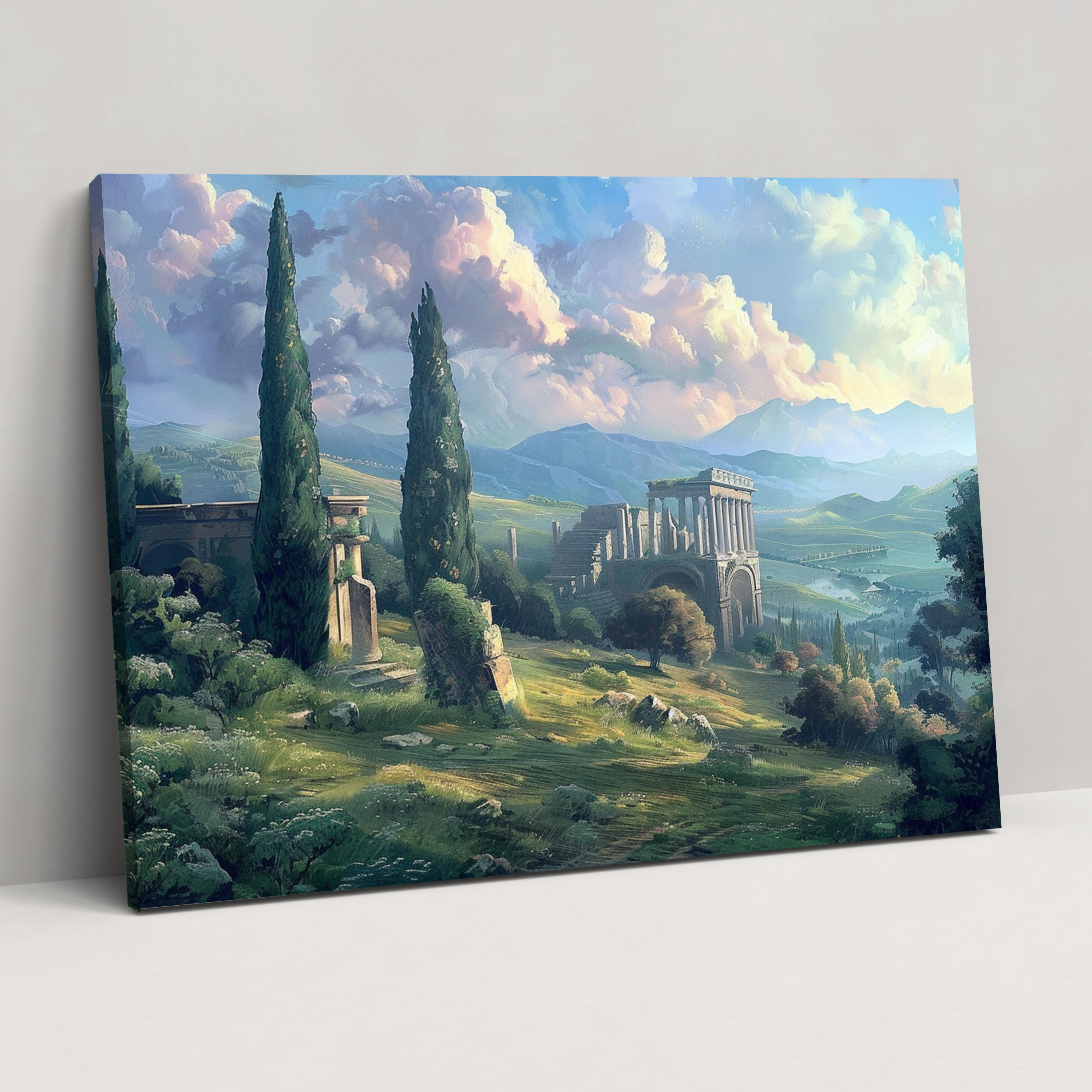 Classical Landscape Canvas Print - Classicism, Wall Art, Canvas, Classicism