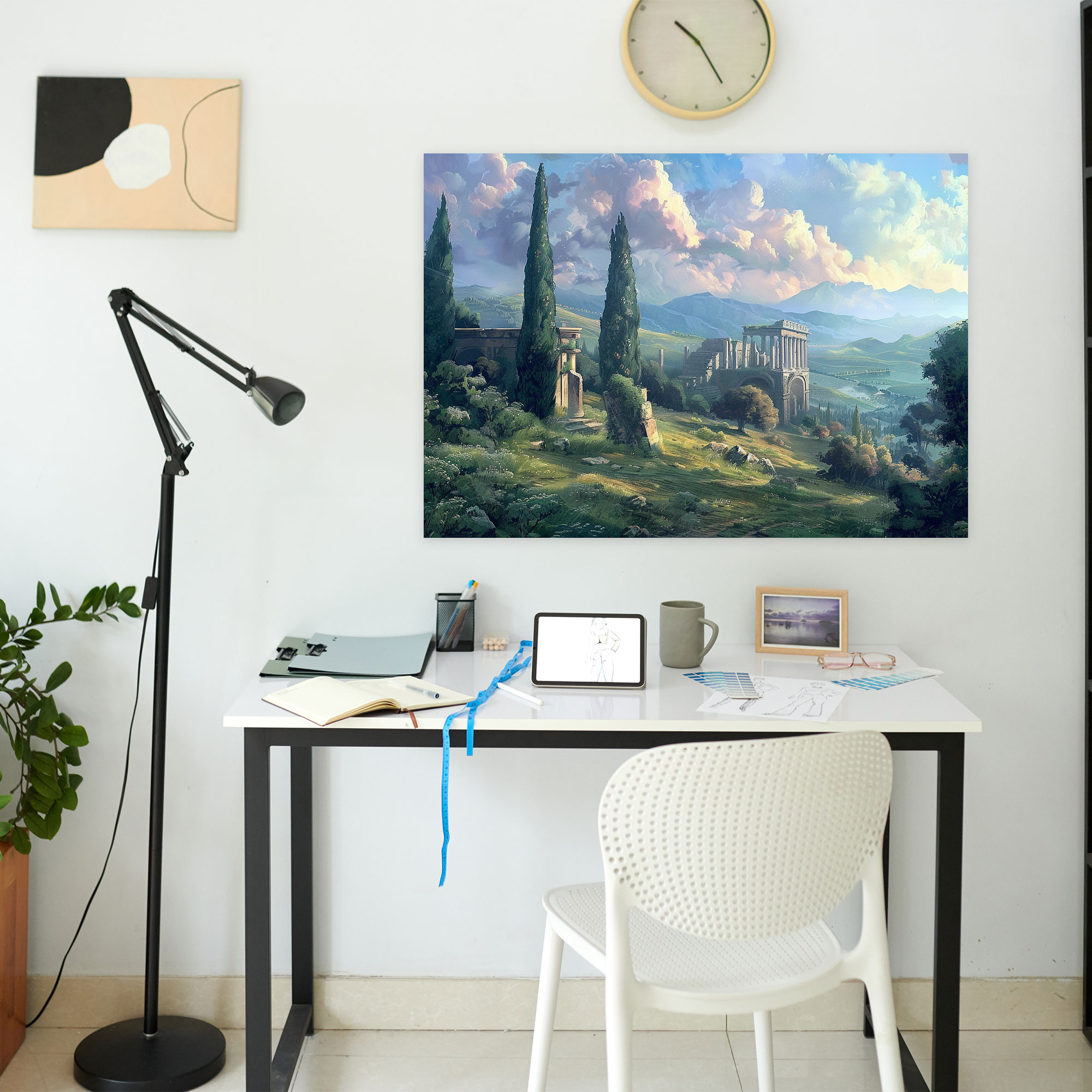Classical Landscape Canvas Print - Classicism, Wall Art, Canvas, Classicism