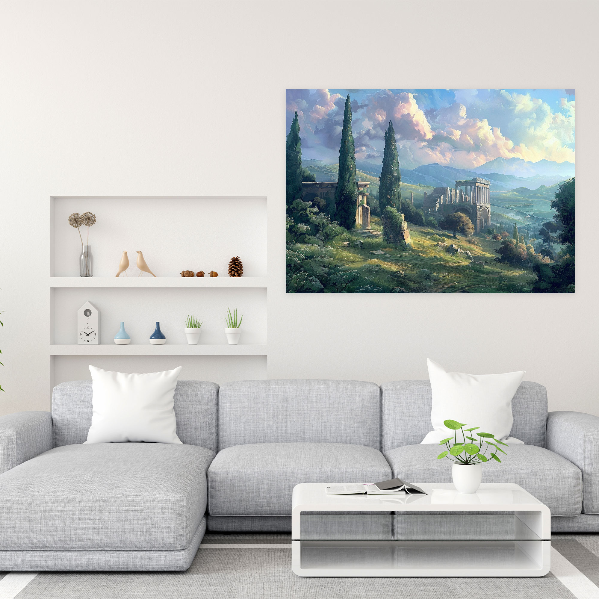 Classical Landscape Canvas Print - Classicism, Wall Art, Canvas, Classicism