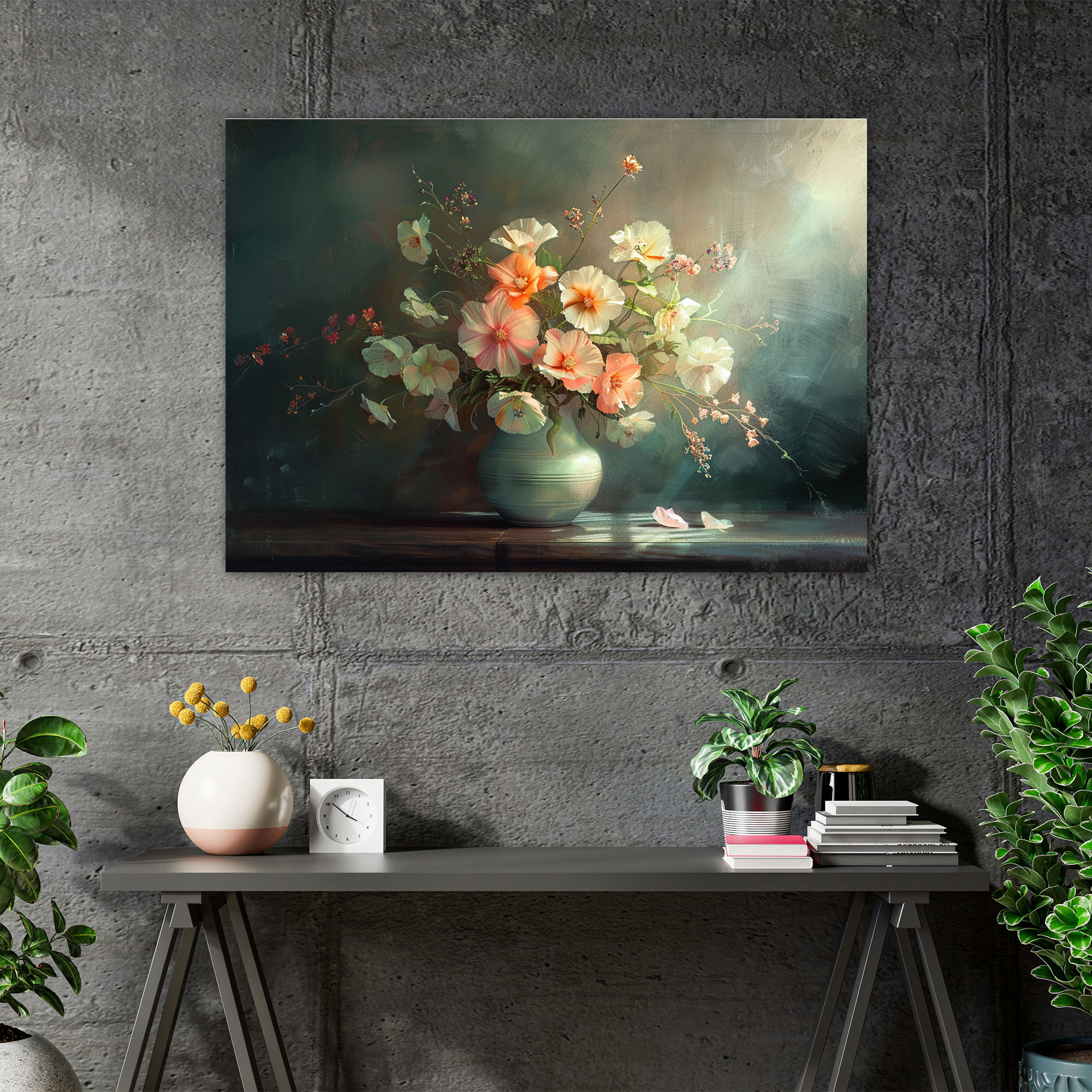 Floral Still Life Classicism Wall Art - Classicism, Canvas, Canvas Wall Art, Wall Art