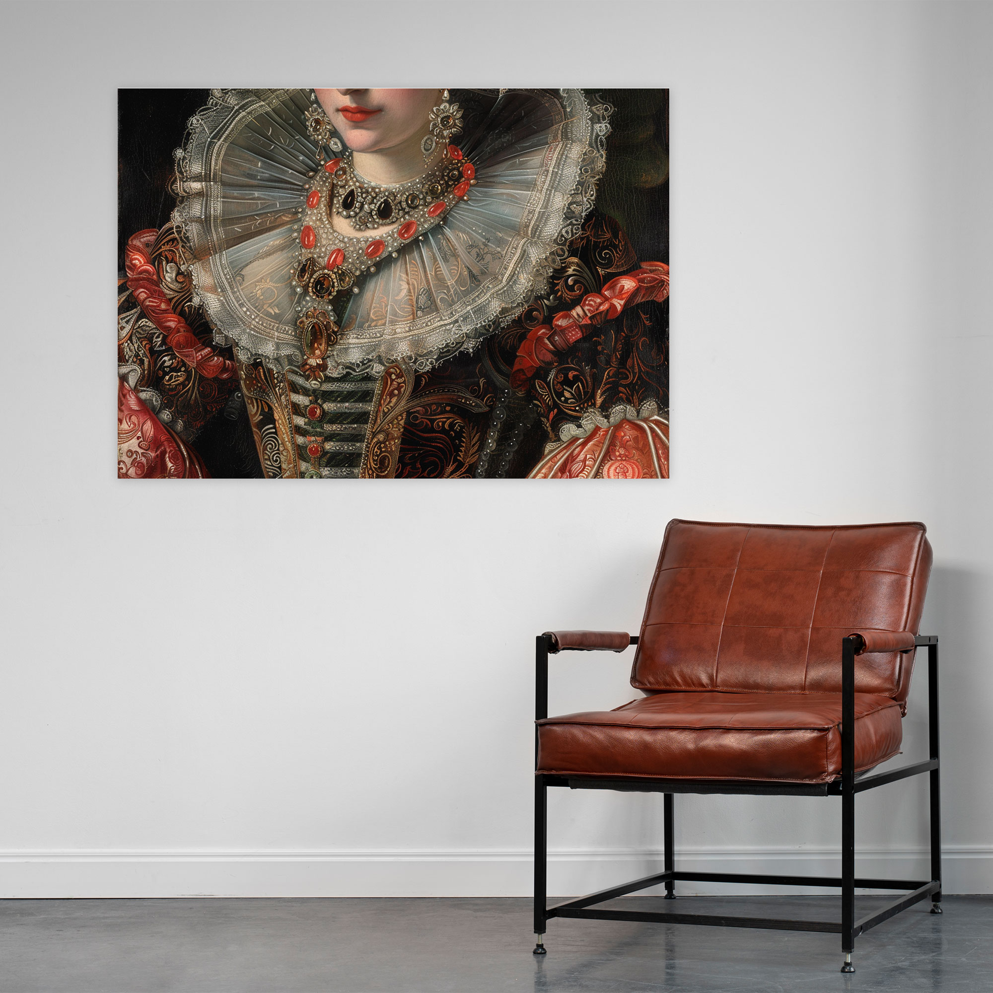 Regal Queen Portrait Classicism Canvas Print - Classicism, Canvas Print, Canvas Wall Art, Classicism