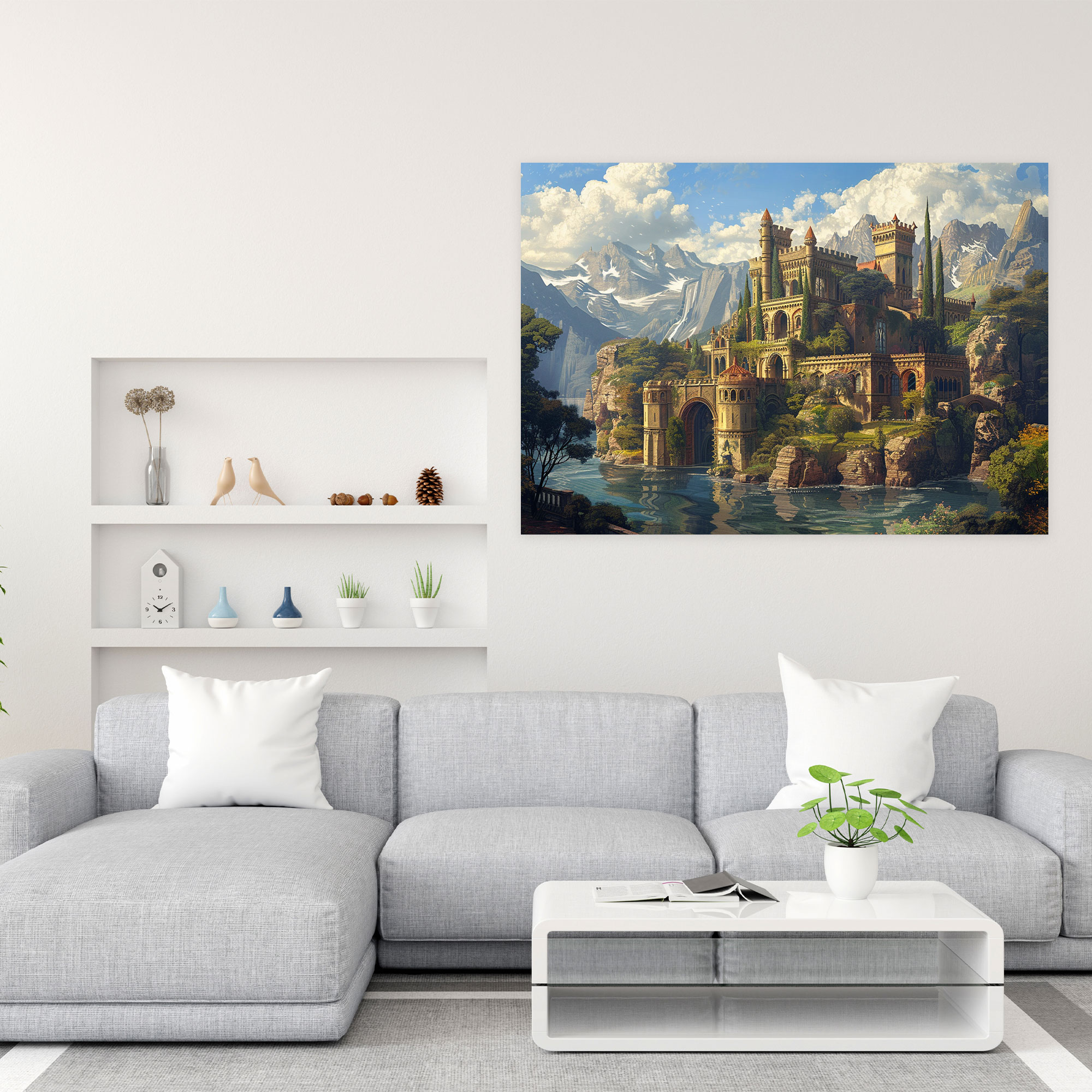 Classicism Majestic Castle Wall Art - Classicism, Wall Art, Home Decoration, Classicism
