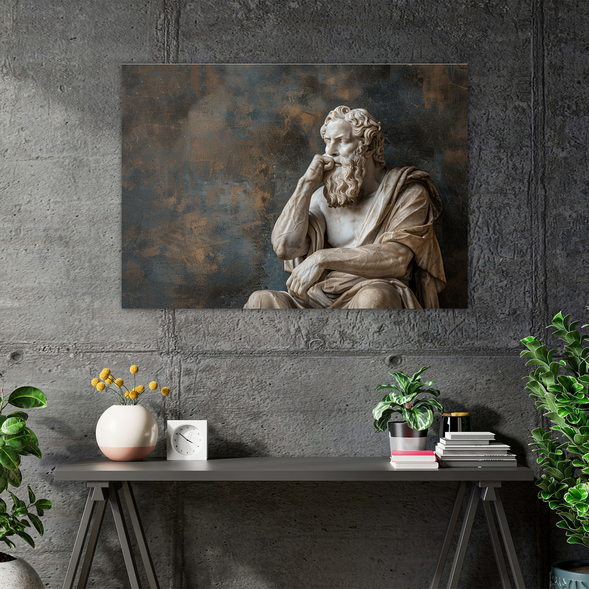 Classicism Greek Philosopher Canvas Print - Classicism, Wall Decoration, Wall Art, Canvas