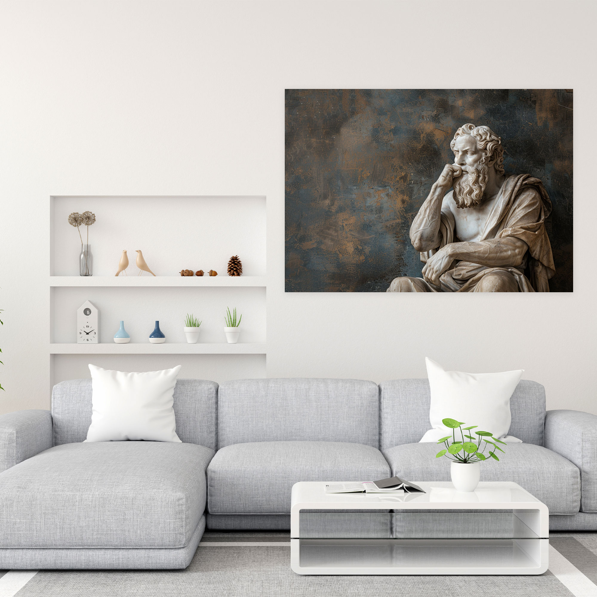 Classicism Greek Philosopher Canvas Print - Classicism, Wall Decoration, Wall Art, Canvas