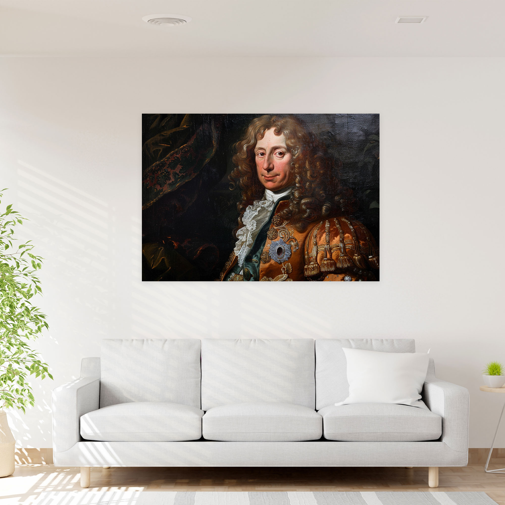 Classicism Regal Portrait Wall Decoration - Classicism, Home Decoration, Canvas, Canvas Wall Art