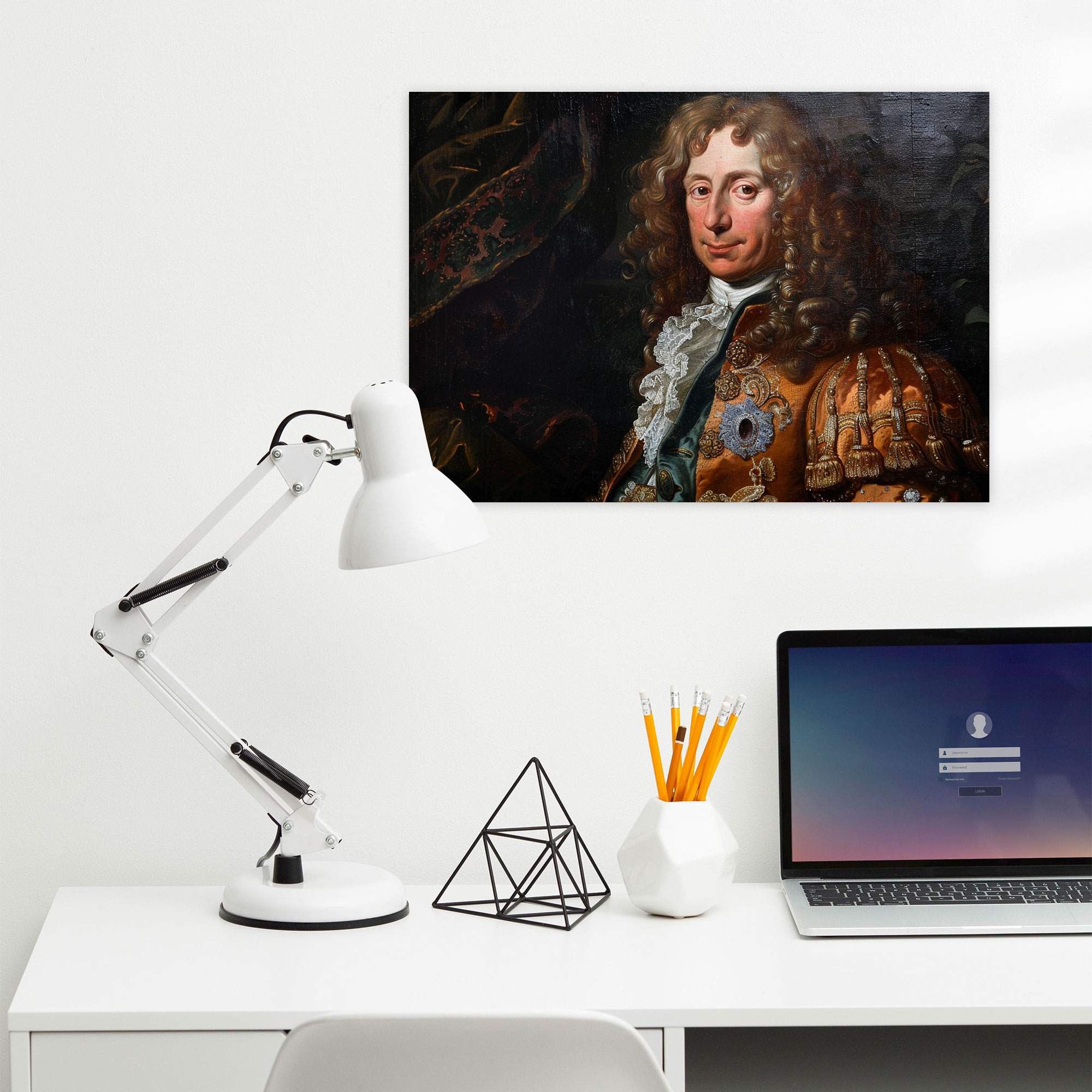 Classicism Regal Portrait Wall Decoration - Classicism, Home Decoration, Canvas, Canvas Wall Art
