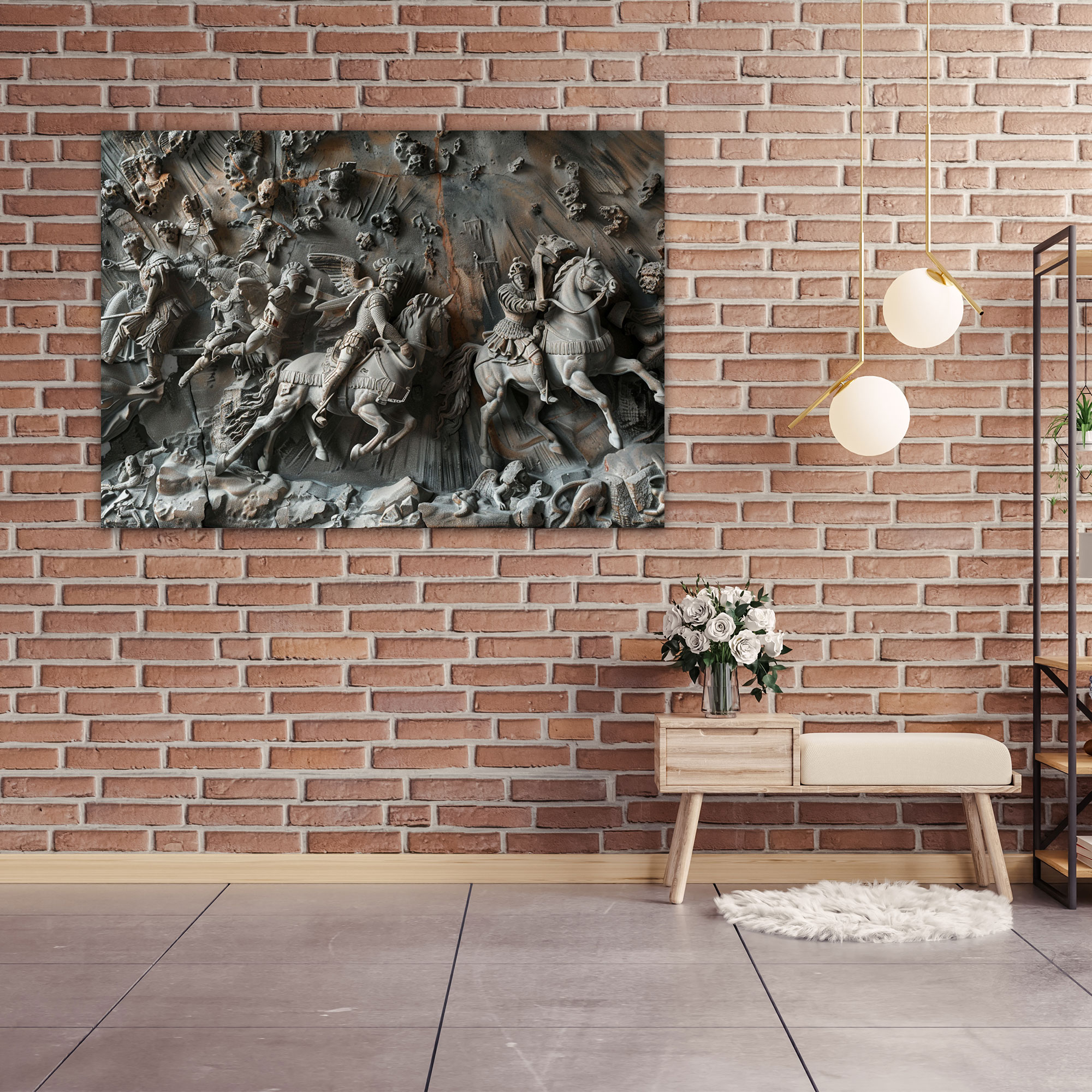 Classicism Canvas Wall Decoration - Mythological Battle - Classicism, Canvas Wall Decoration, Canvas Print, Classicism