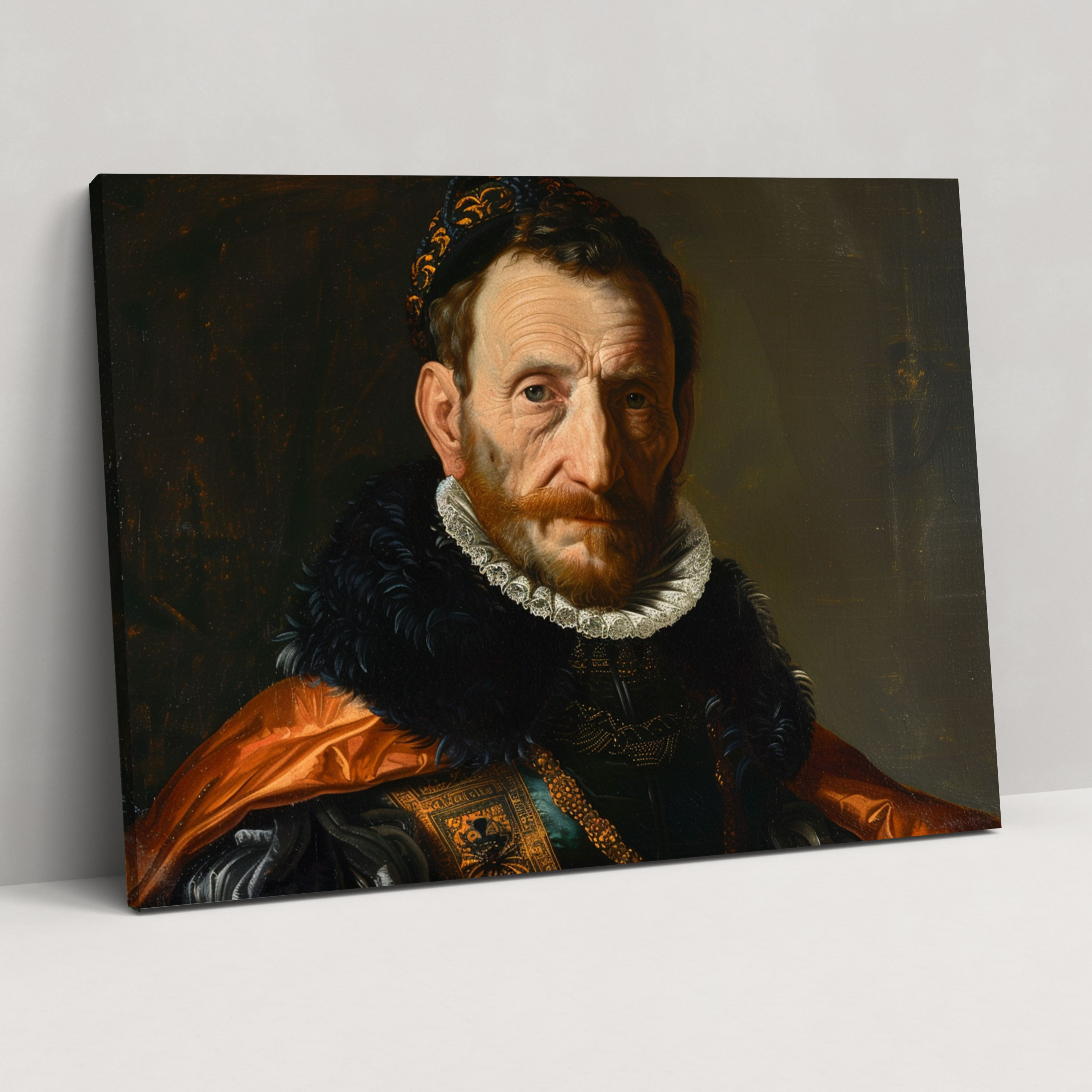 Klasik Duvar Sanatı - Rönesans Soylu Portre - Duvar Dekorasyonu Ev Dekorasyonu için Klasik Sanat