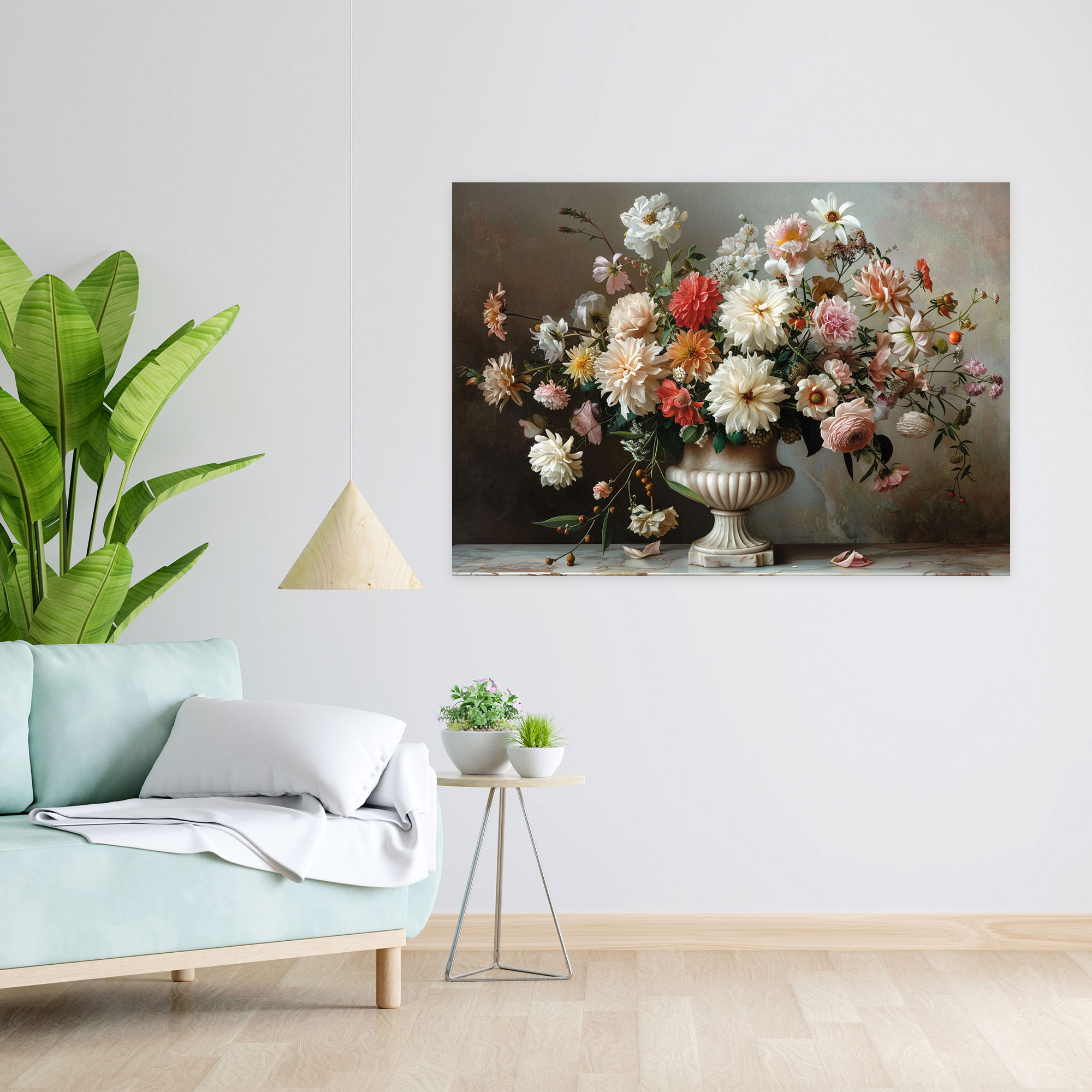 Classicism Canvas Print - Vase Of Flowers Wall Art - Classicism, Classicism, Home Decoration, Canvas
